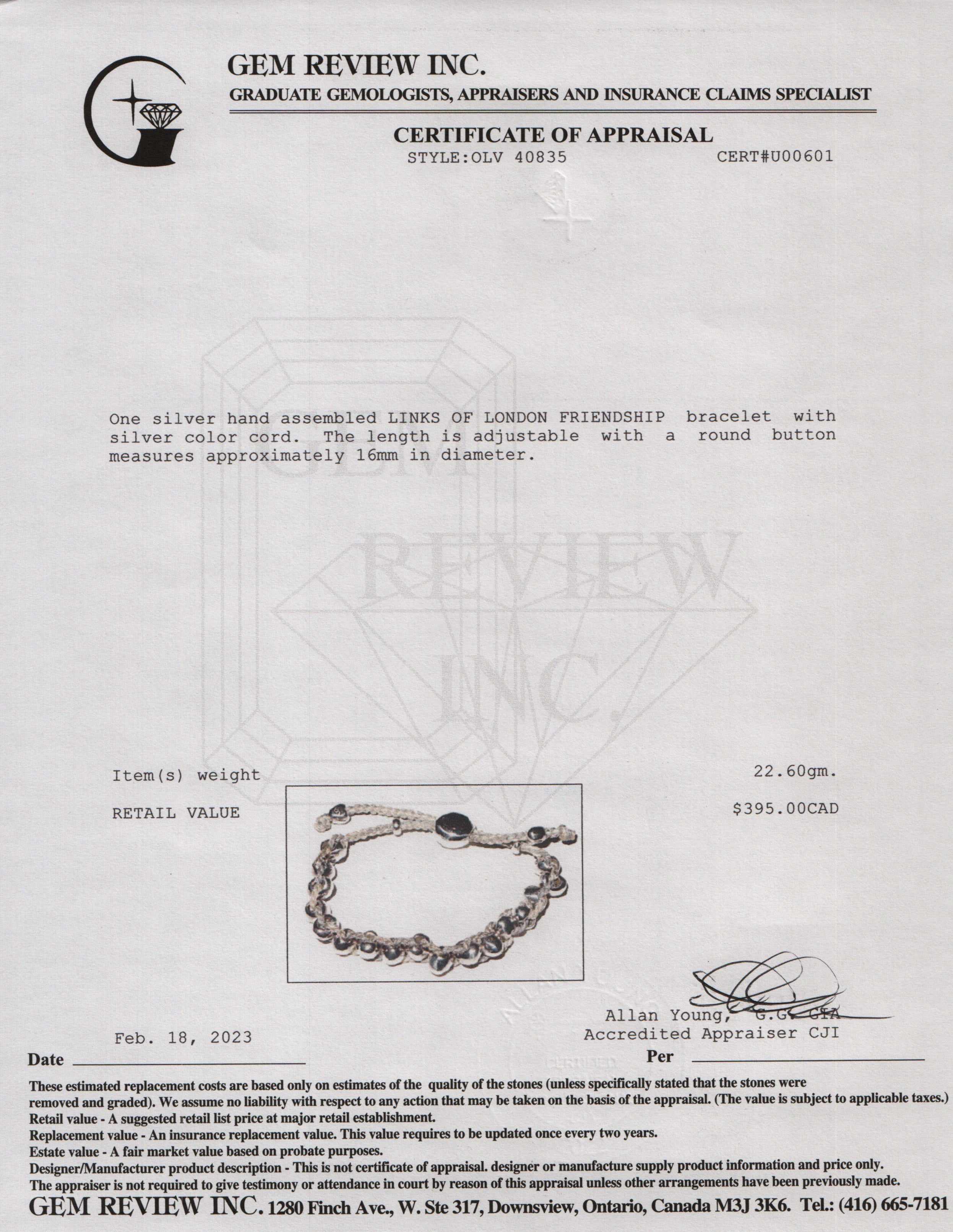 Links of London Bead Friendship Bracelet