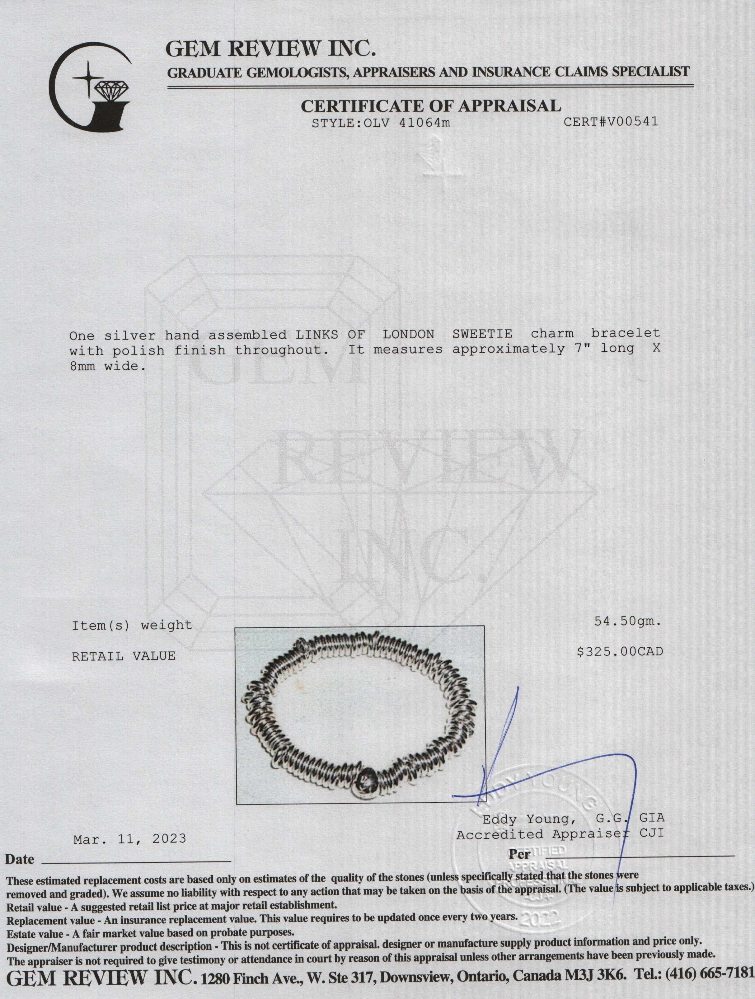 Links of London Sweetie Charm Bracelet