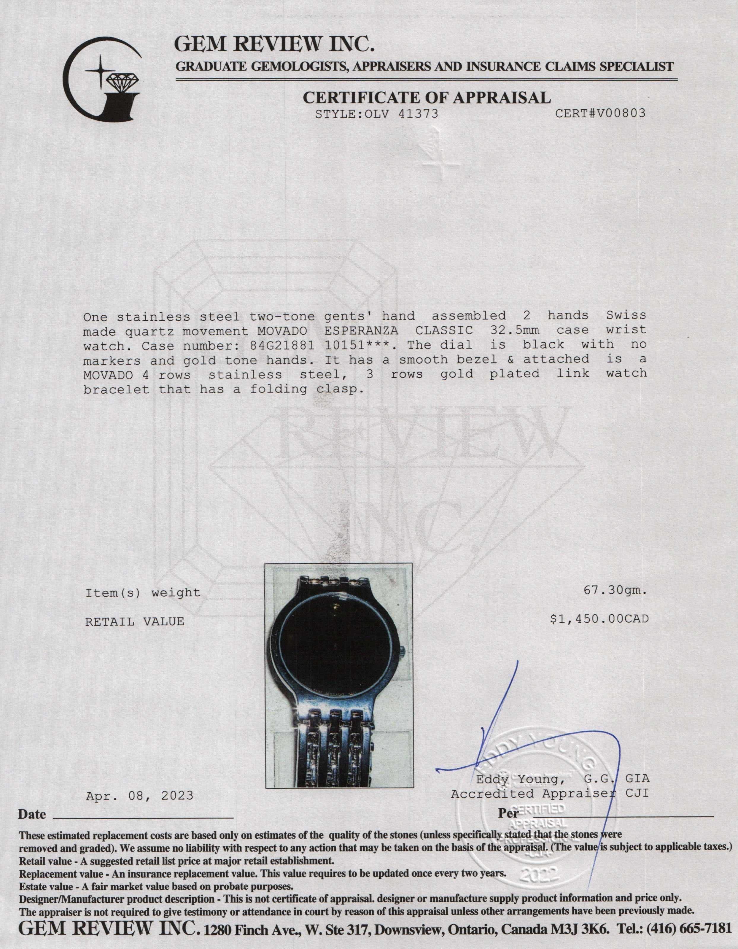 Movado Two-Tone Esperanza Watch