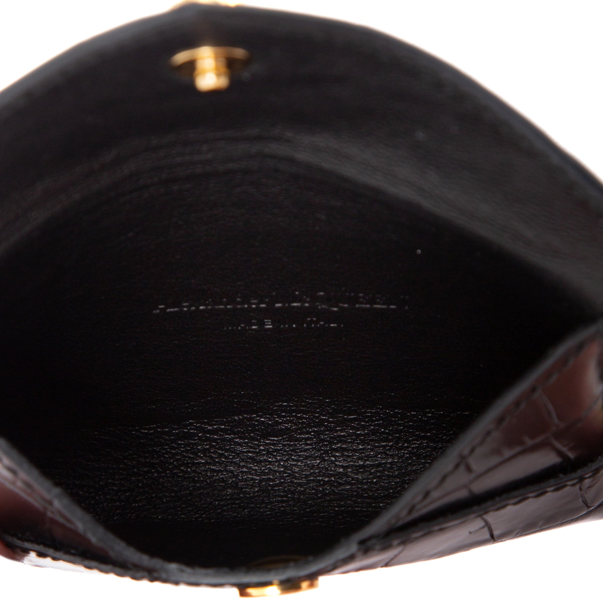 Alexander McQueen Black Skull Envelope Card Holder