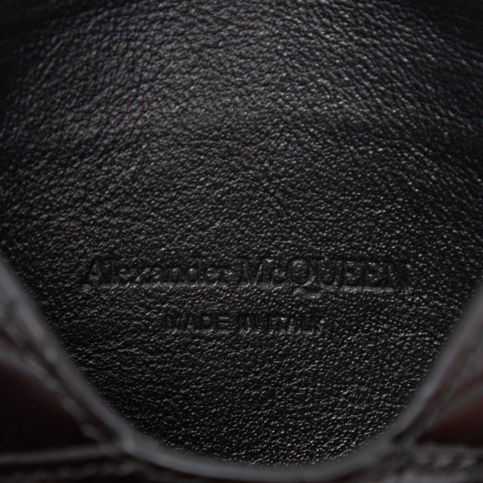 Alexander McQueen Black Skull Envelope Card Holder