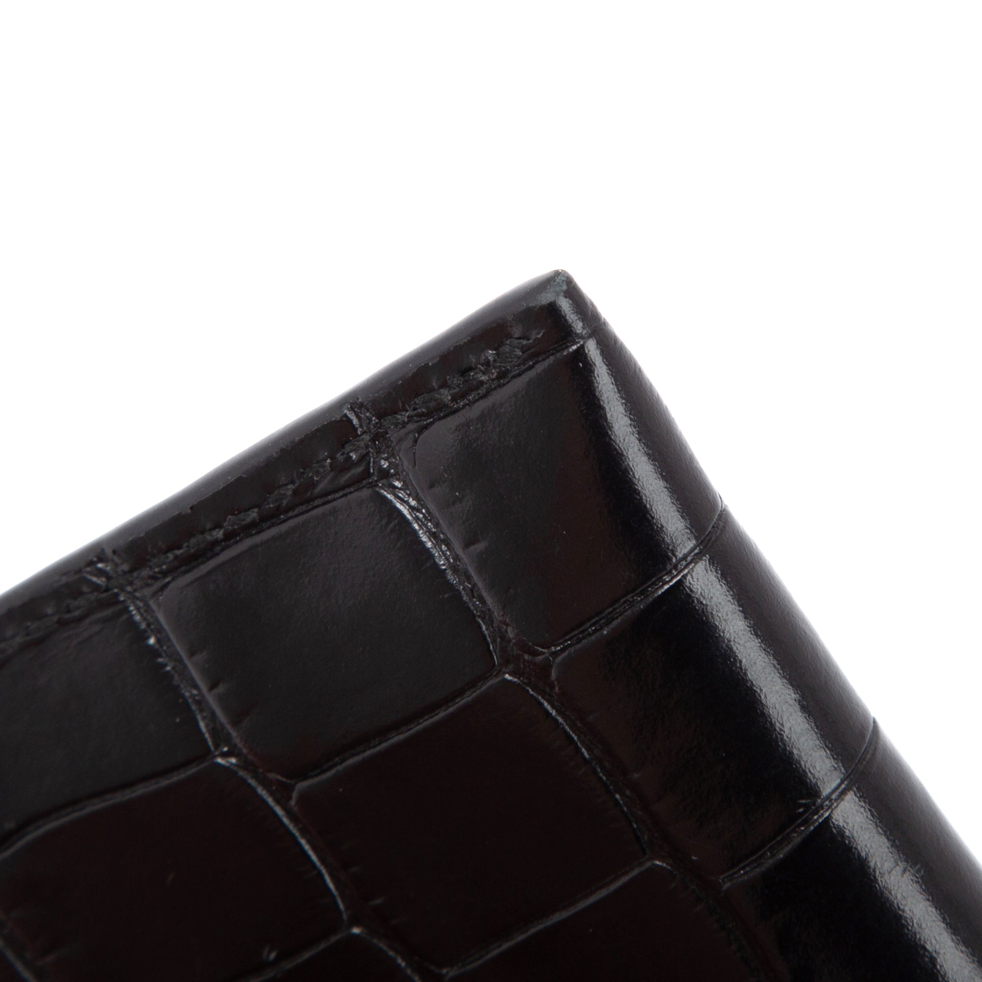 Alexander McQueen Black Skull Envelope Card Holder