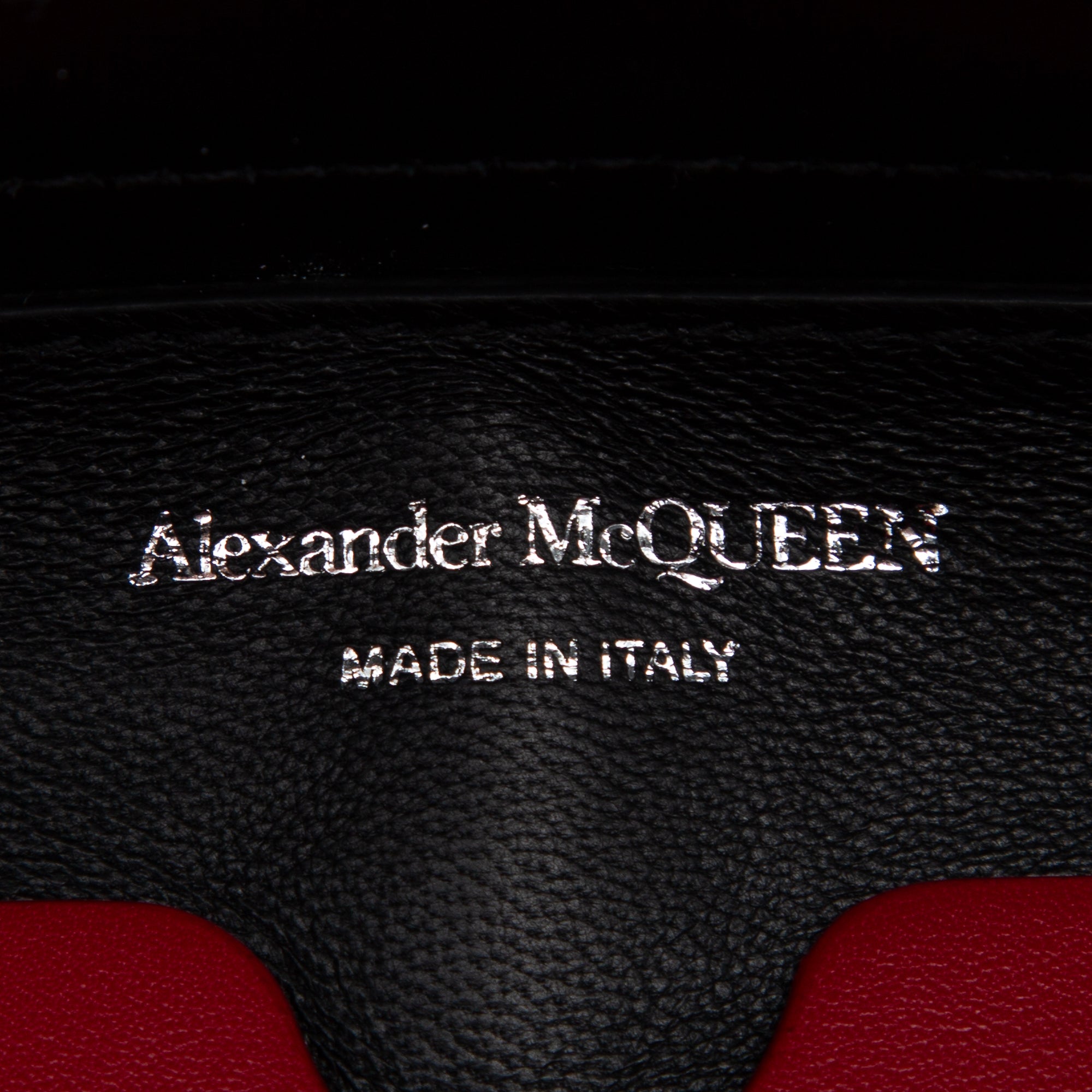 Alexander McQueen Denim The Curve Shoulder Bag w/ Box