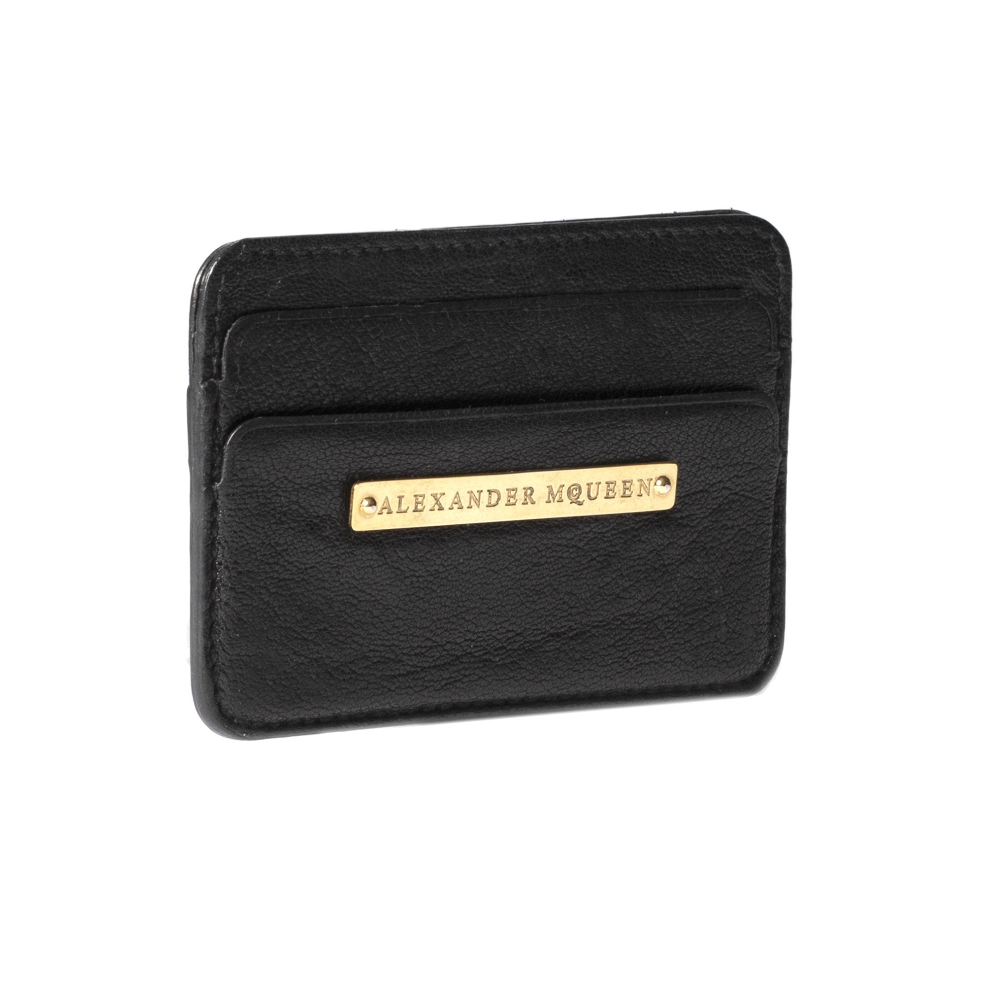 Alexander McQueen Leather Card Holder