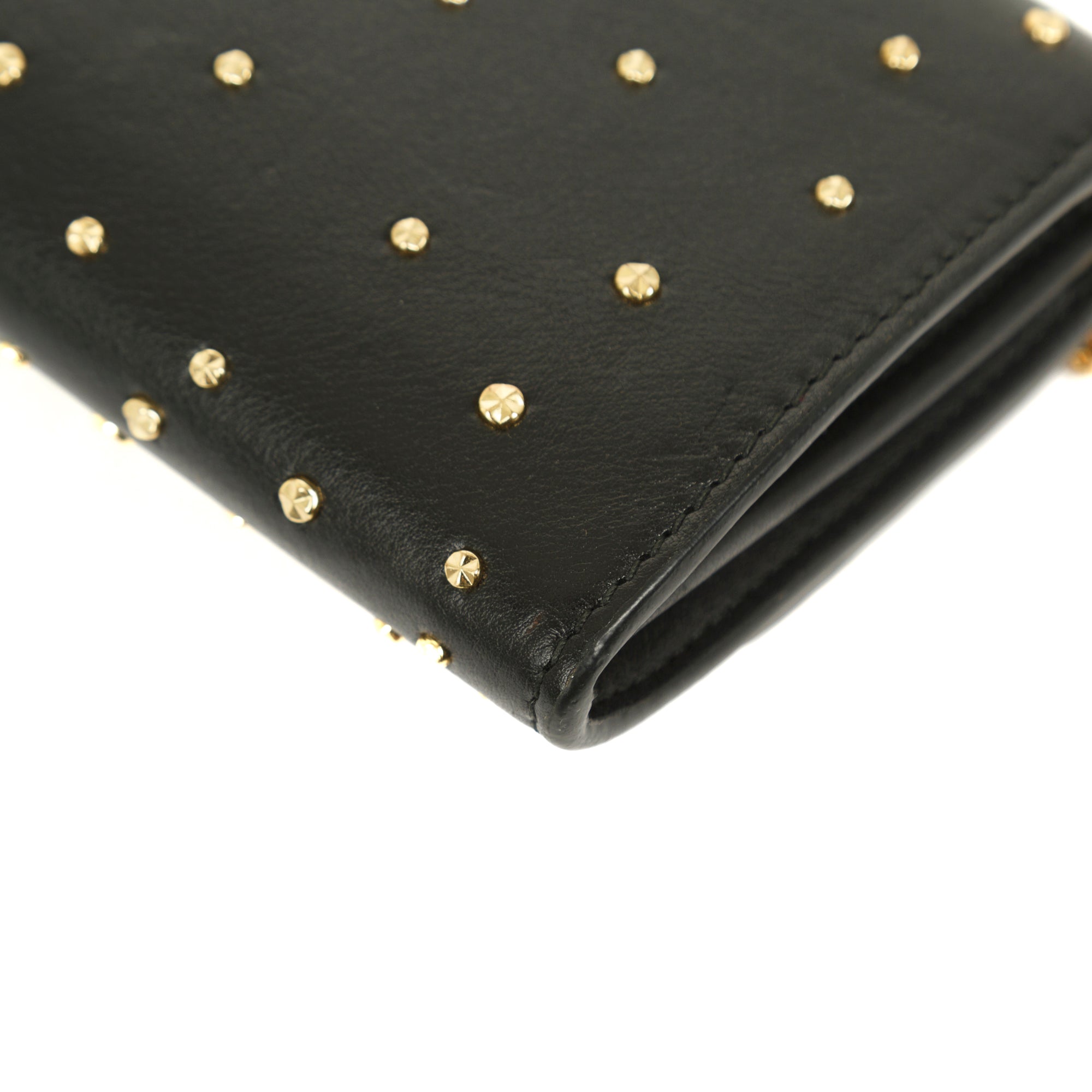 Alexander McQueen Studded Skull Wallet On Chain