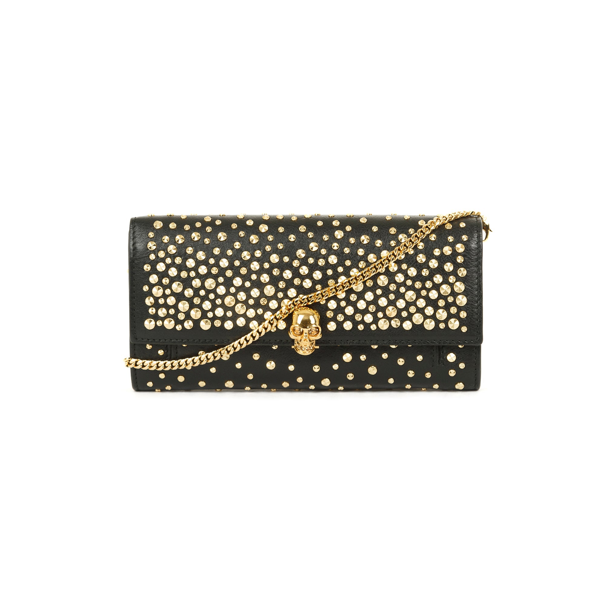 Alexander McQueen Studded Skull Wallet On Chain