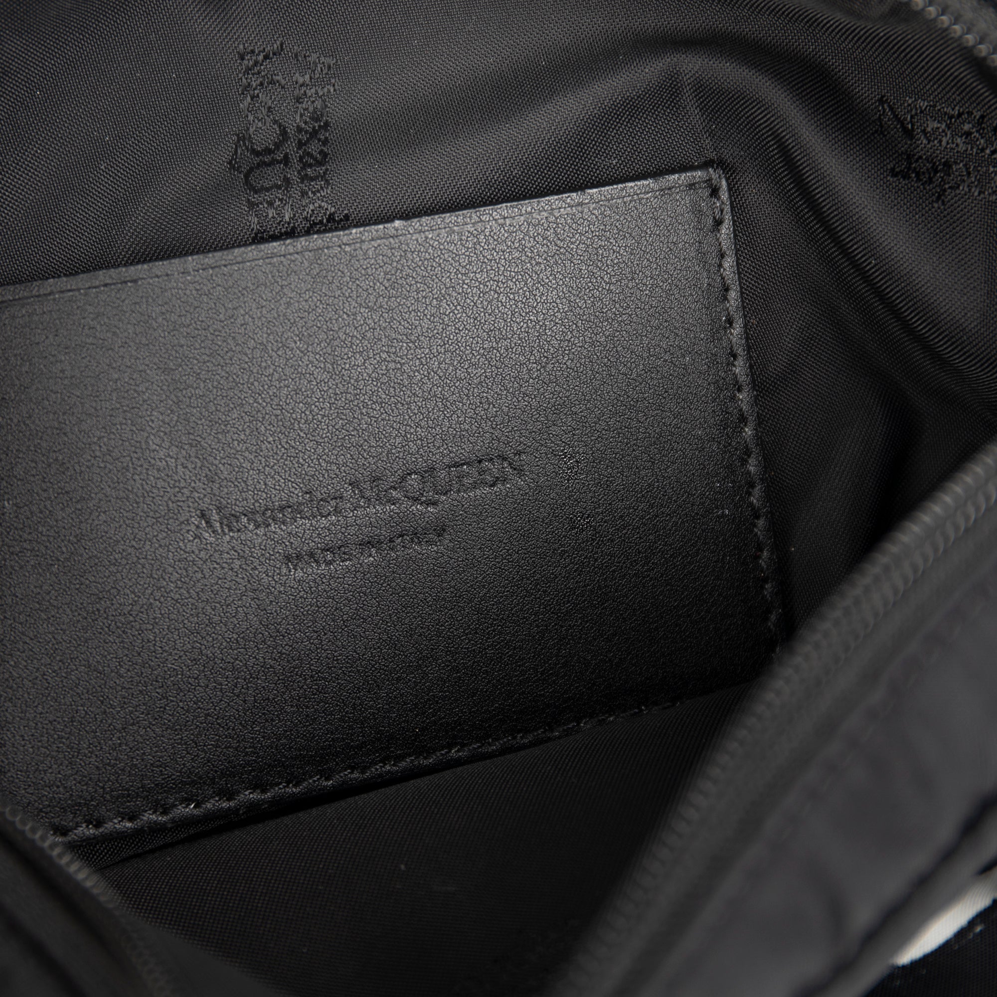 Alexander Mcqueen Graffiti Logo Nylon Belt Bag