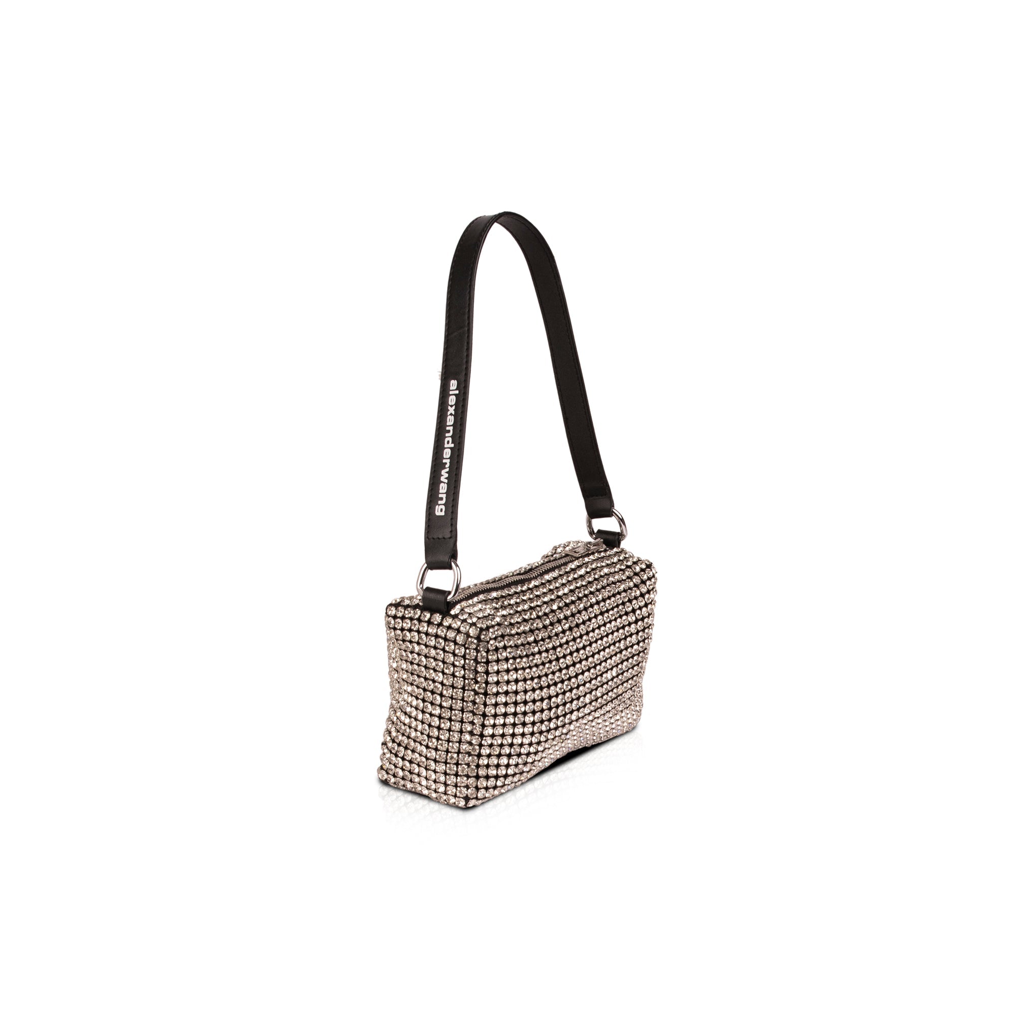 Alexander Wang Medium Heiress Rhinestone Mesh Pouch