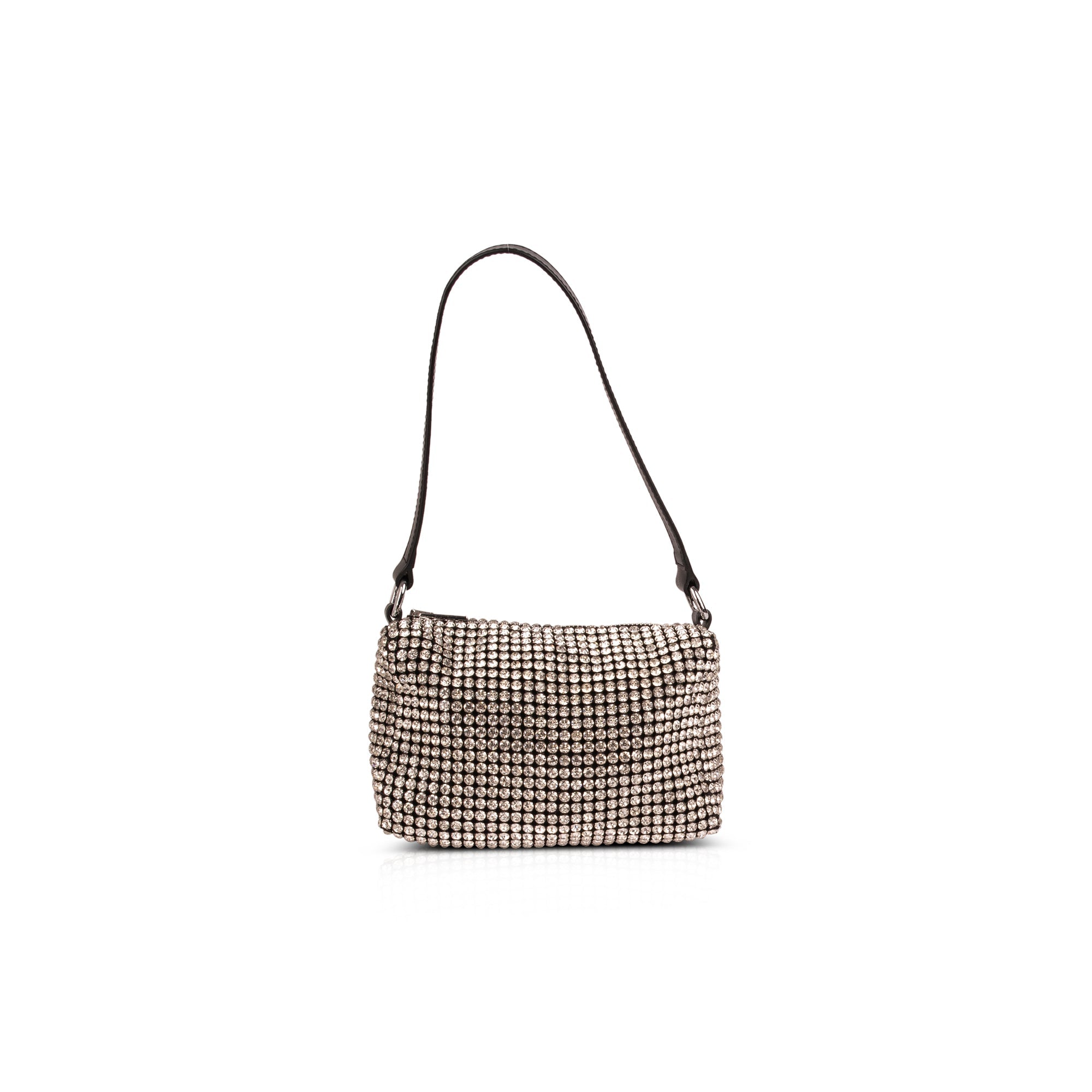 Alexander Wang Medium Heiress Rhinestone Mesh Pouch