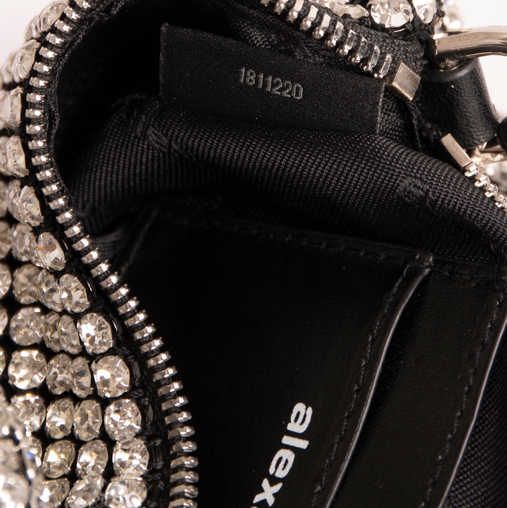 Alexander Wang Medium Heiress Rhinestone Mesh Pouch