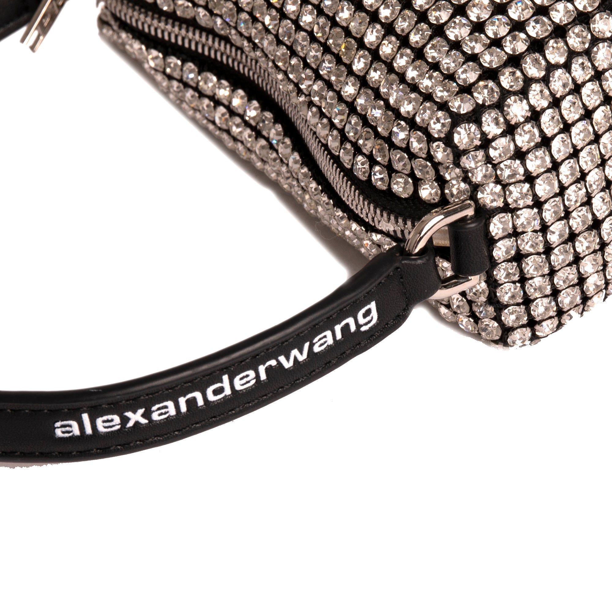 Alexander Wang Medium Heiress Rhinestone Mesh Pouch
