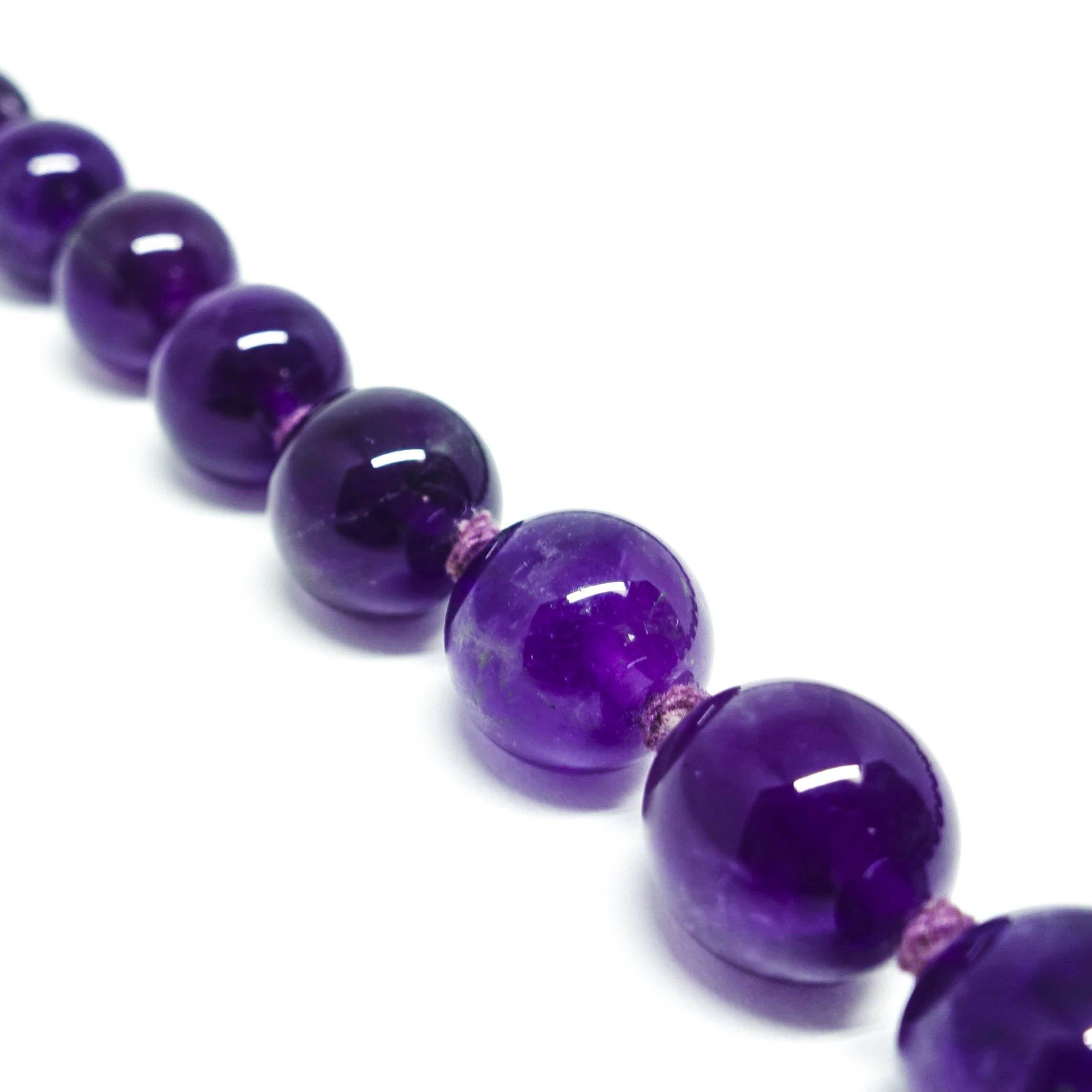 Amethyst Bead Necklace