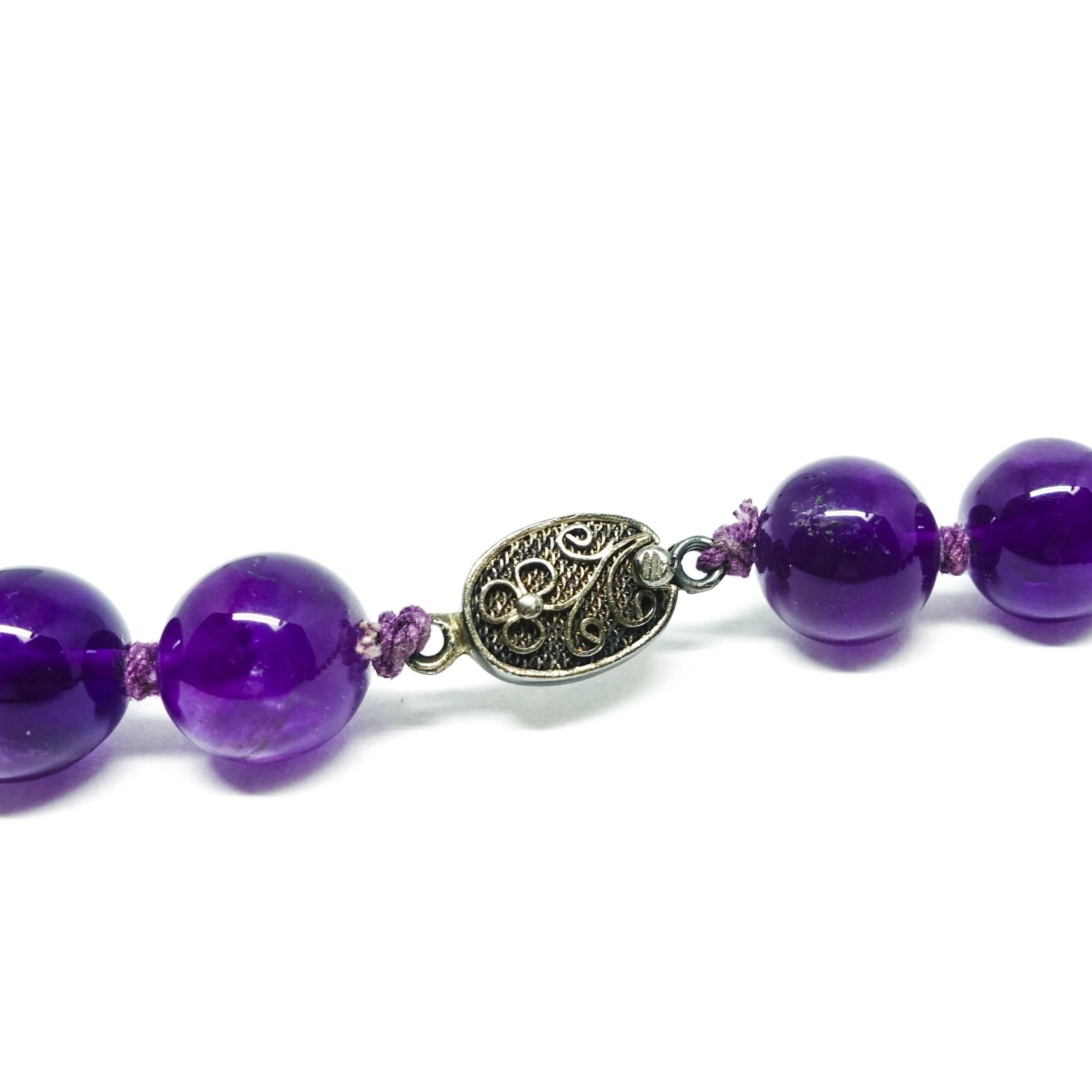 Amethyst Bead Necklace