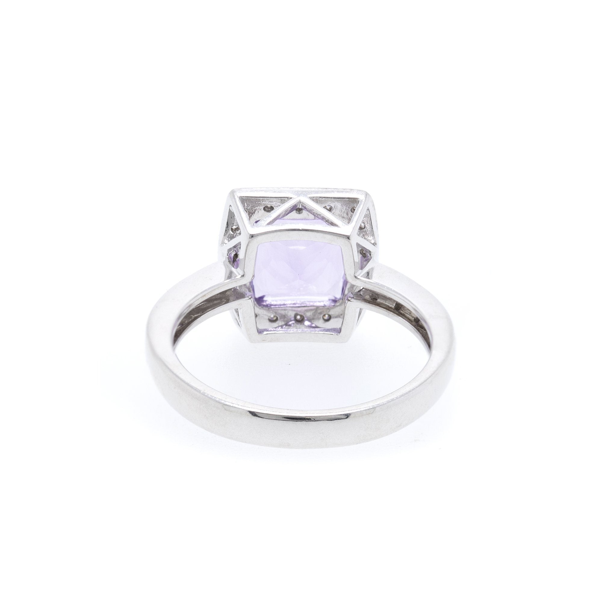 Amethyst and Diamond Cocktail Ring