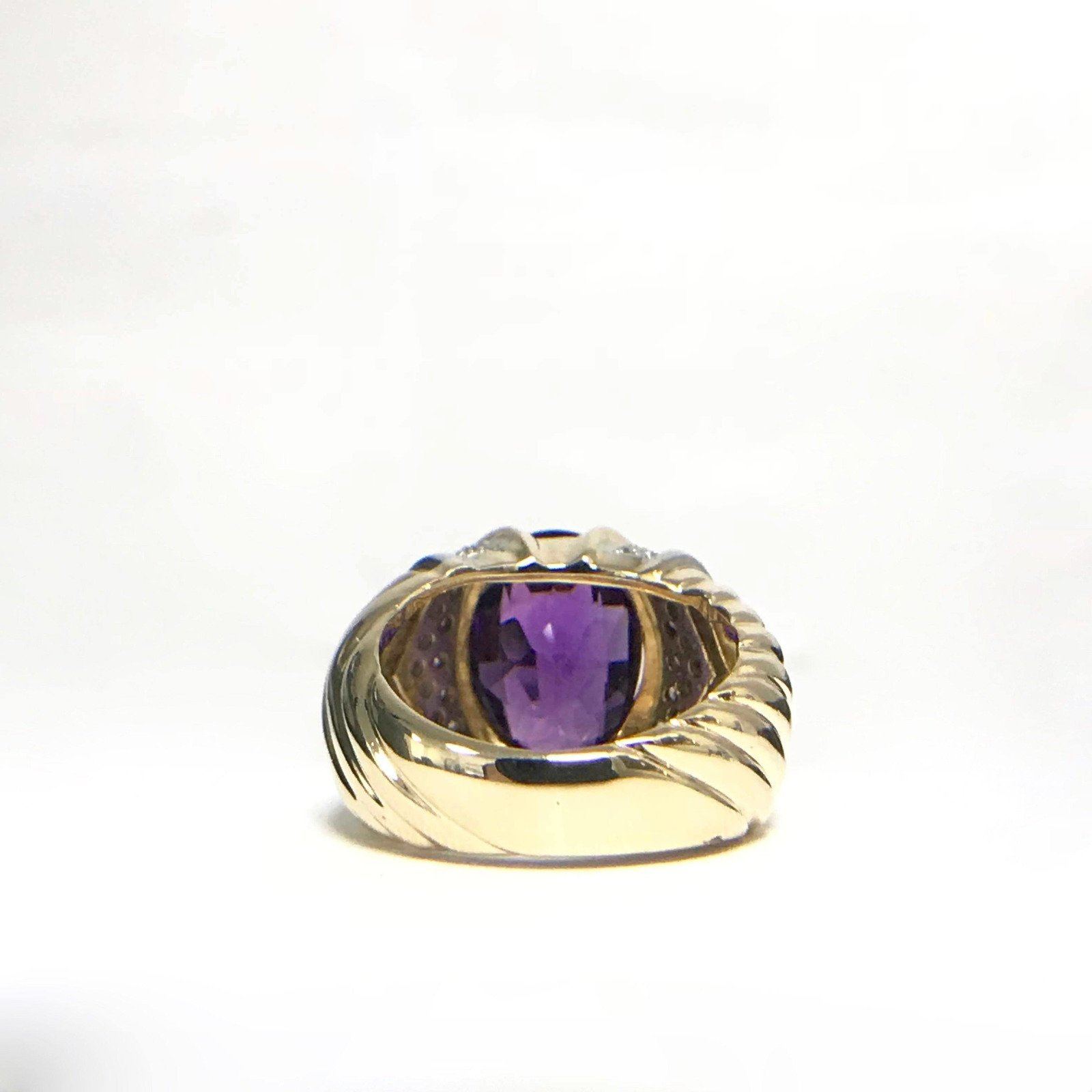 Amethyst and Diamond Cocktail Ring