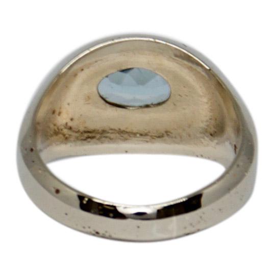 Antique Aquamarine Solitaire Ring