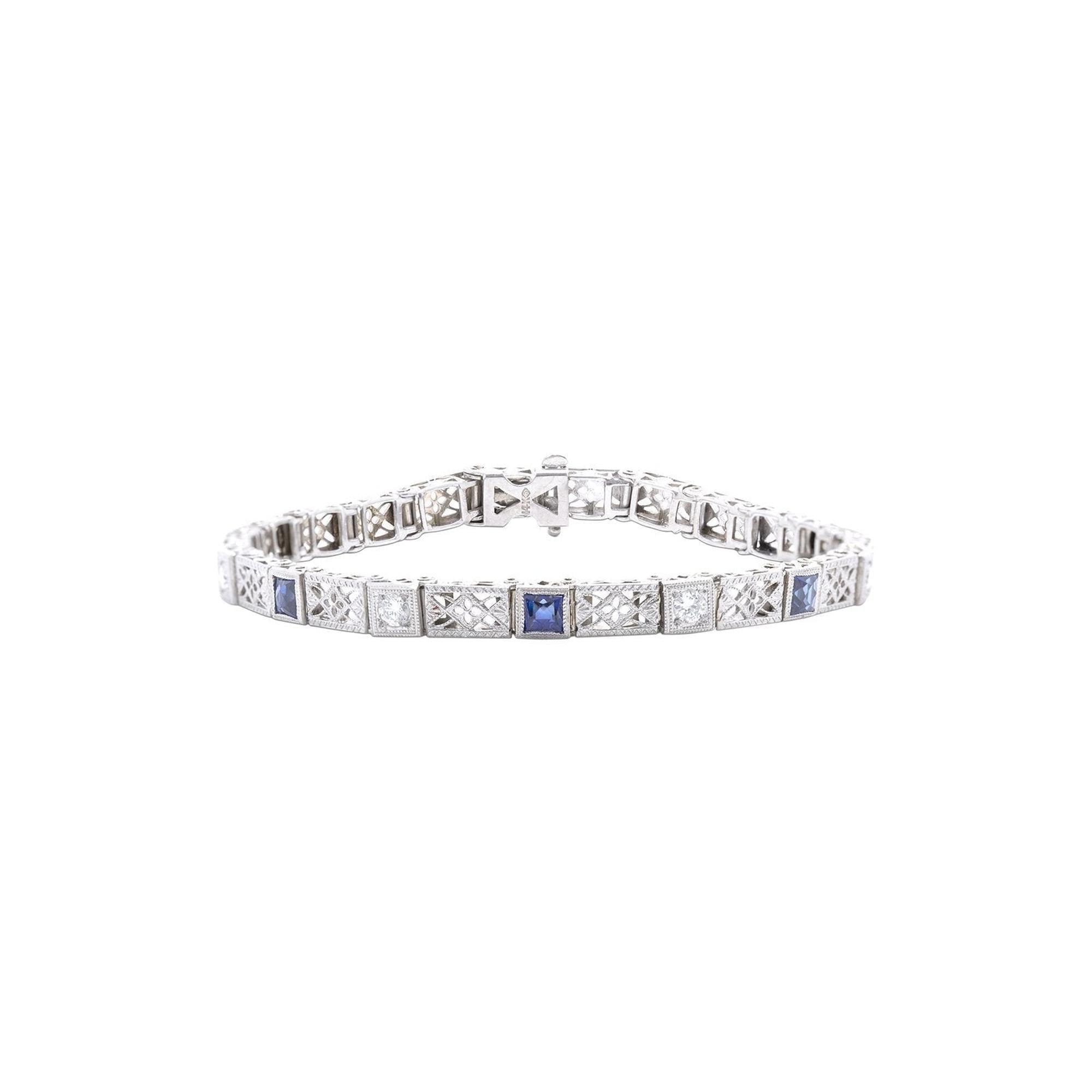 Antique Art Deco Diamond Bracelet