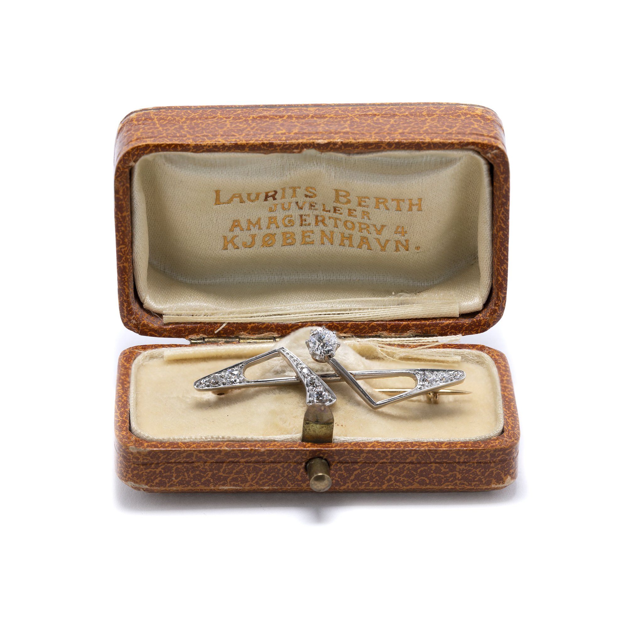 Antique Art Deco Diamond Brooch