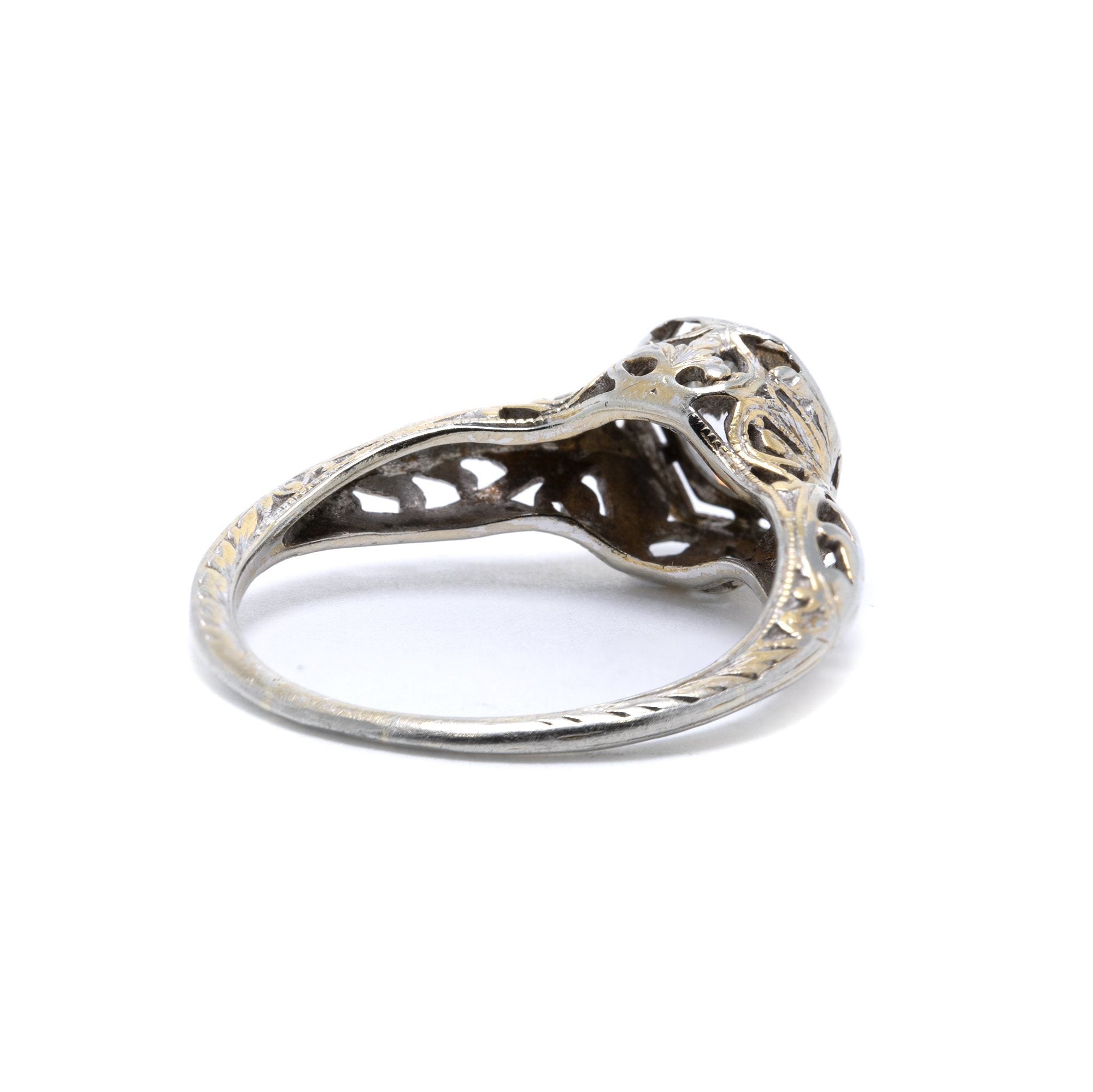 Antique Art Deco Solitaire Diamond Engagement Ring