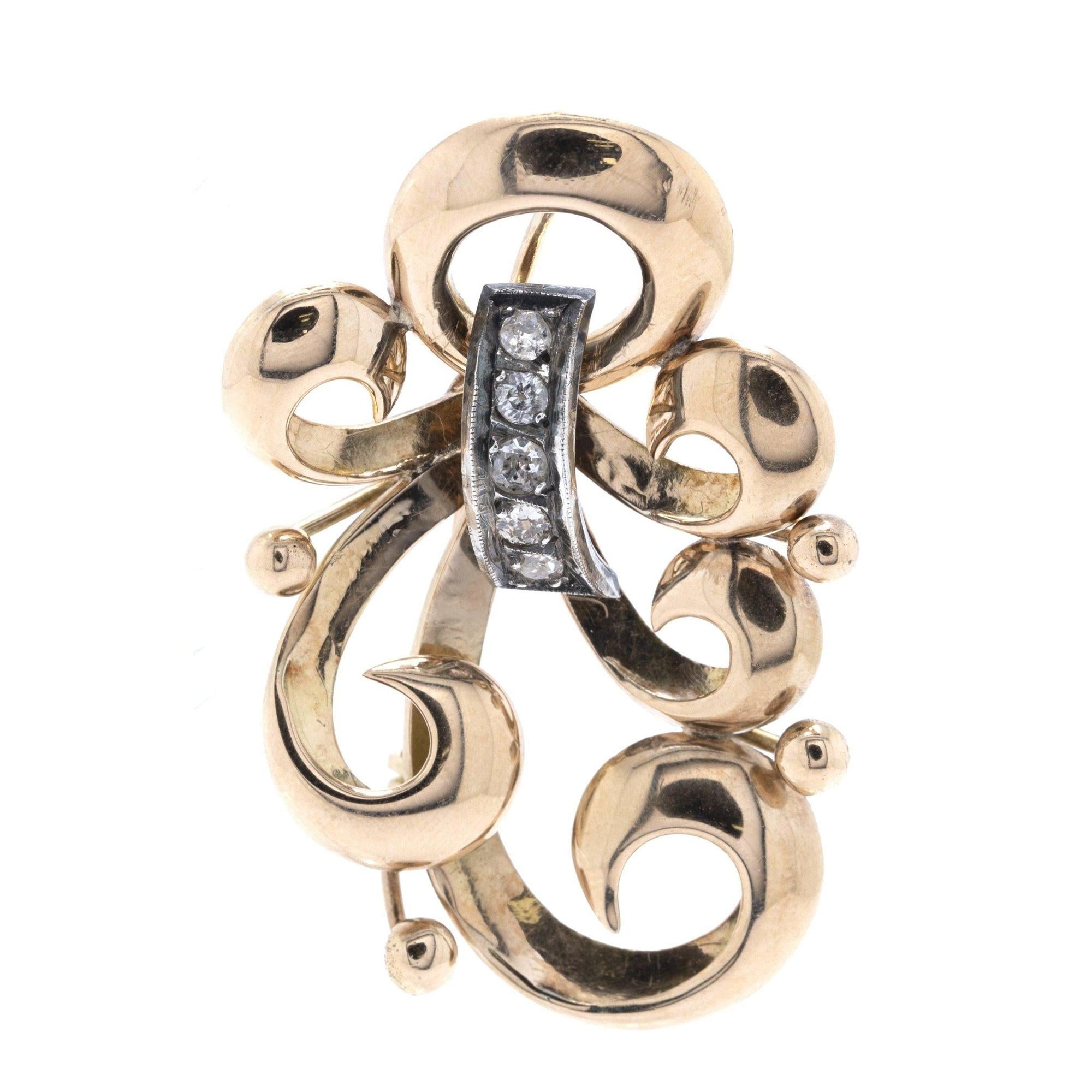 Antique Brooch with Diamonds