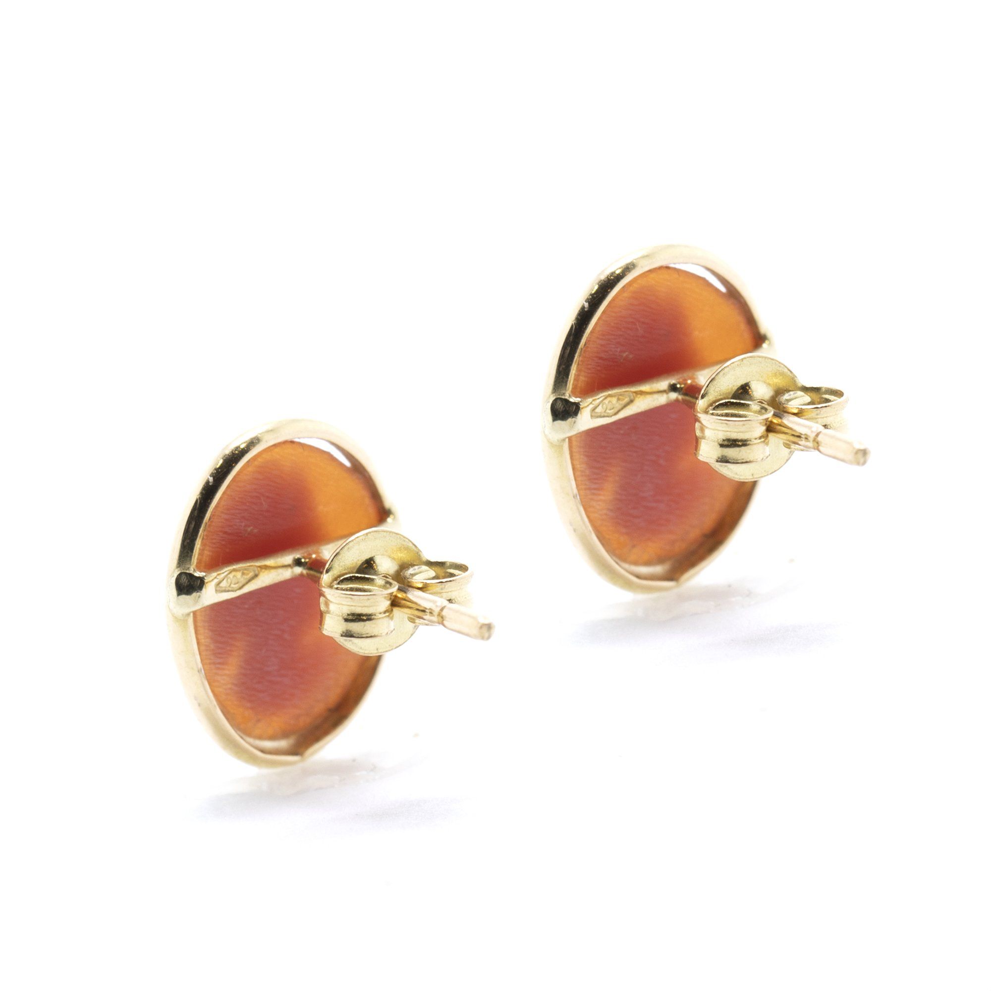 Antique Cameo Stud Earrings