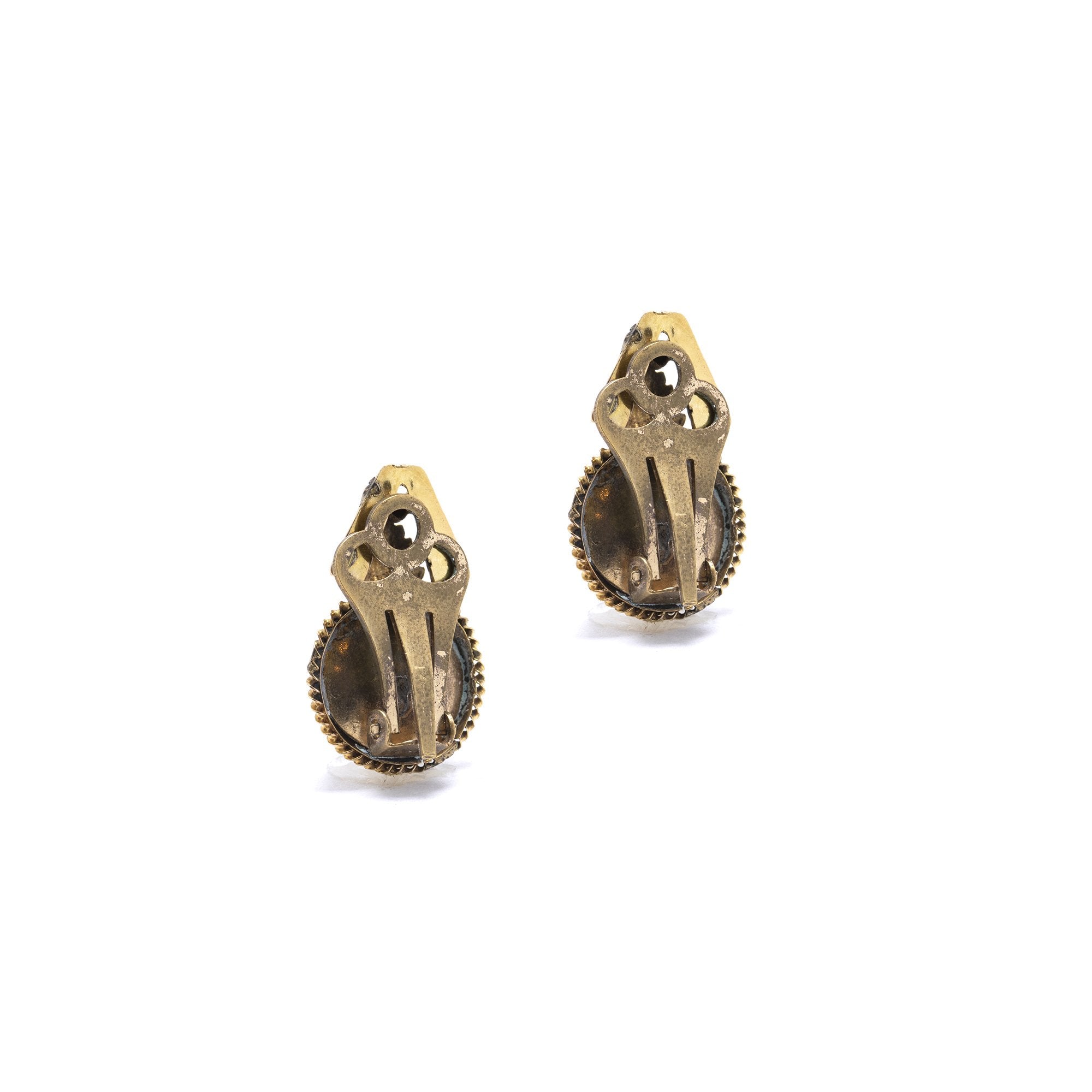 Antique Clip On Earrings