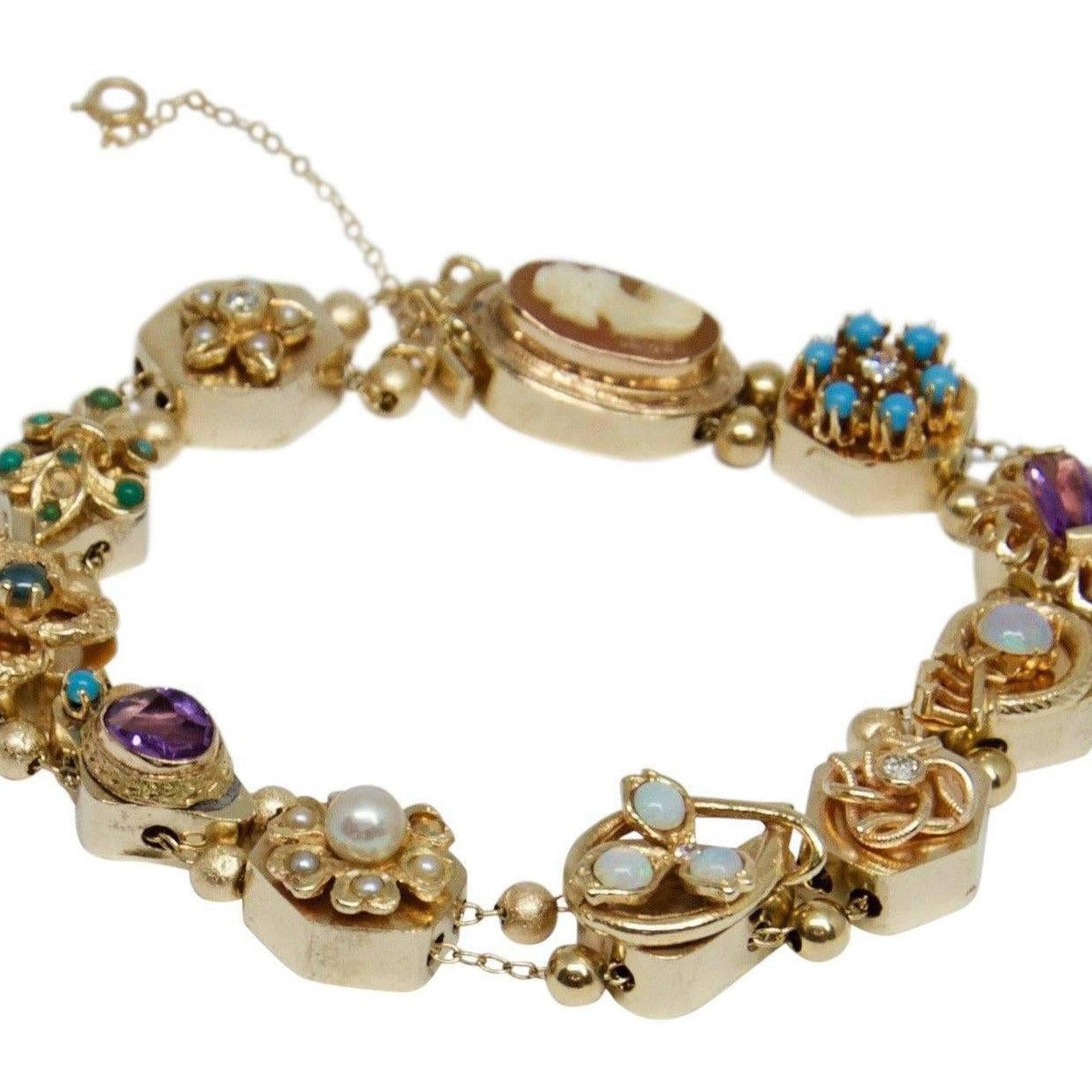 Antique Coloured Stone Bracelet