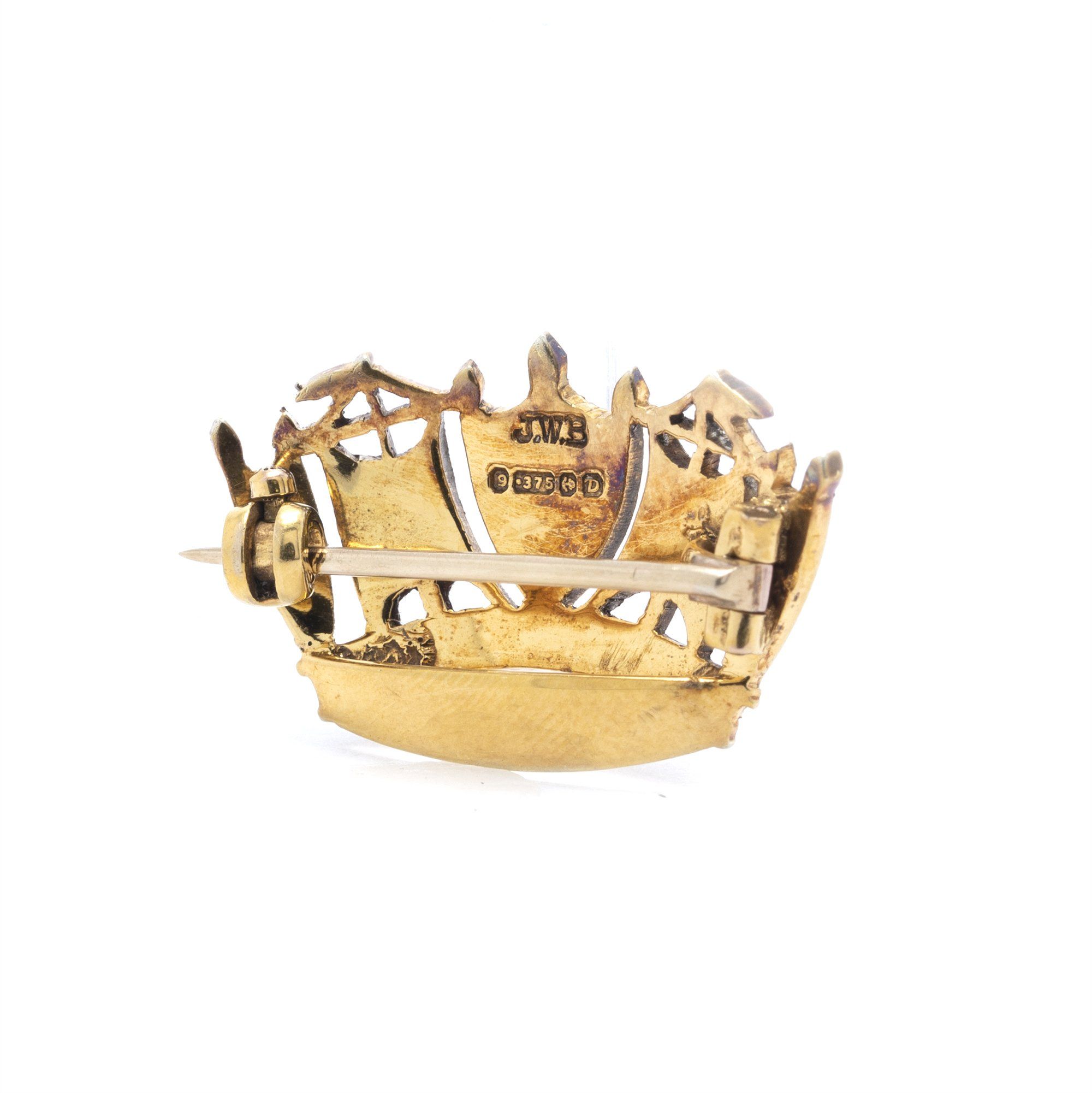 Antique Crown Brooch