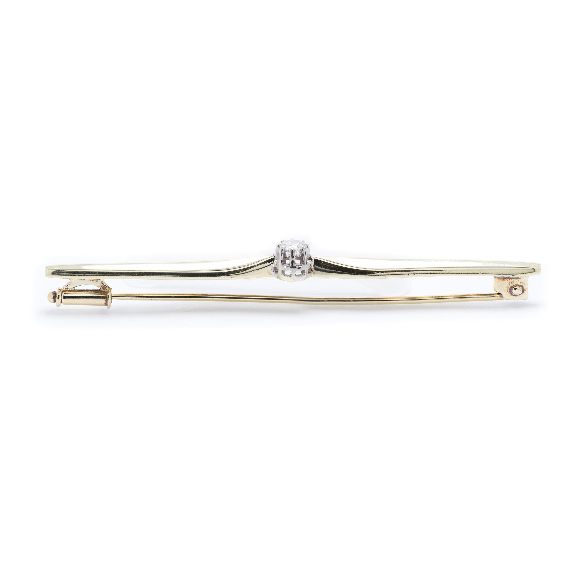 Antique Diamond Bar Brooch