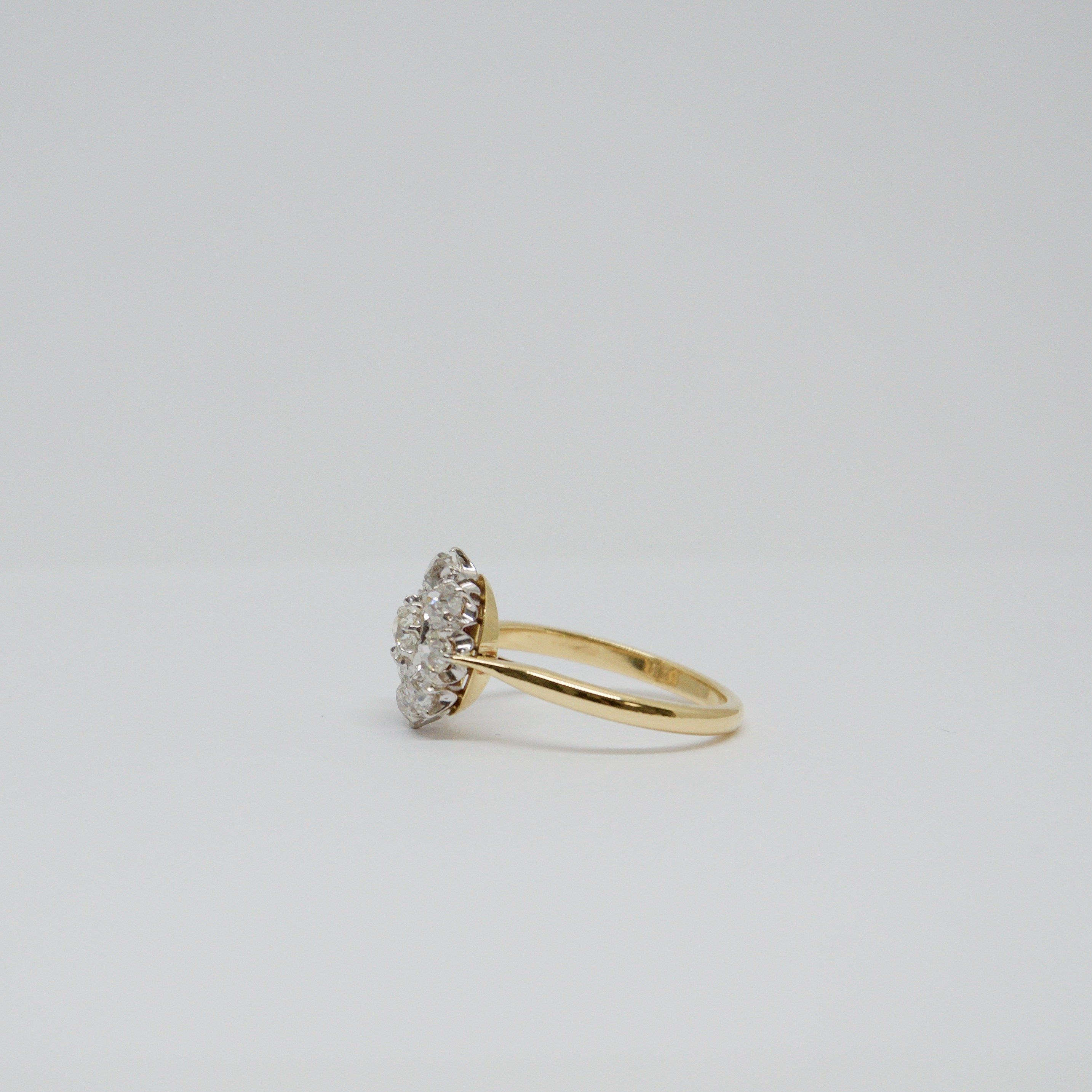 Antique Diamond Cluster Ring