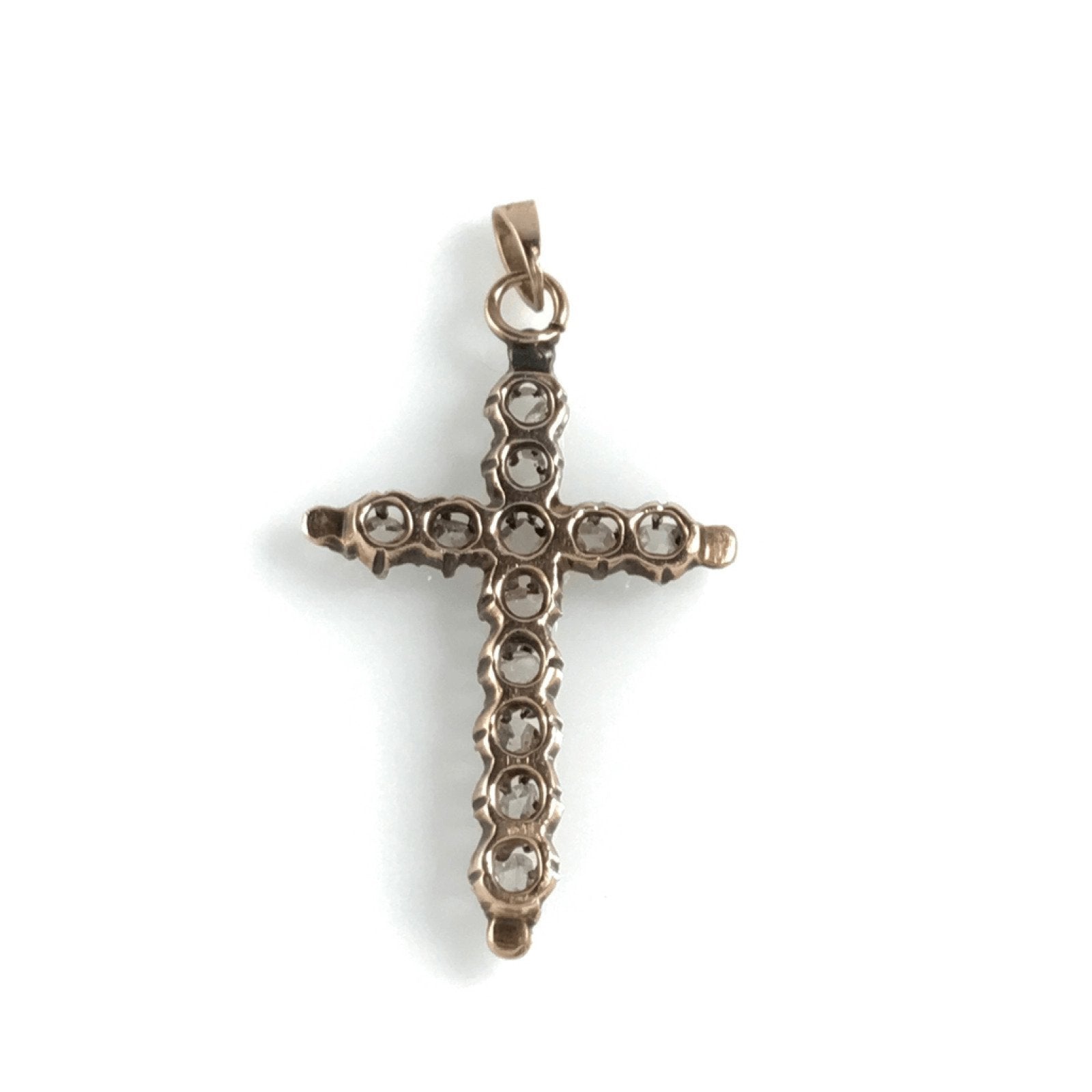 Antique Diamond Cross Pendant