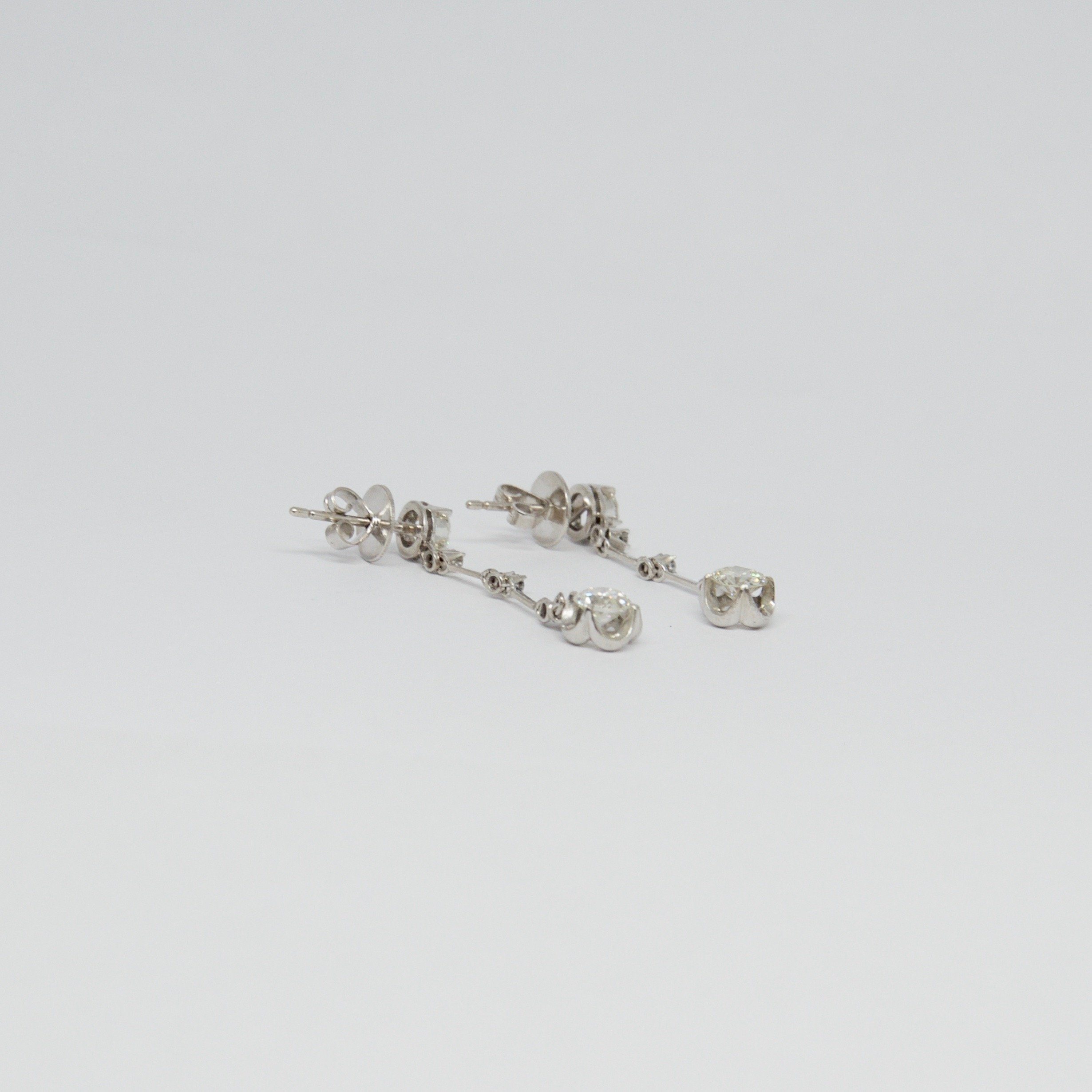 Antique Diamond Drop Earrings