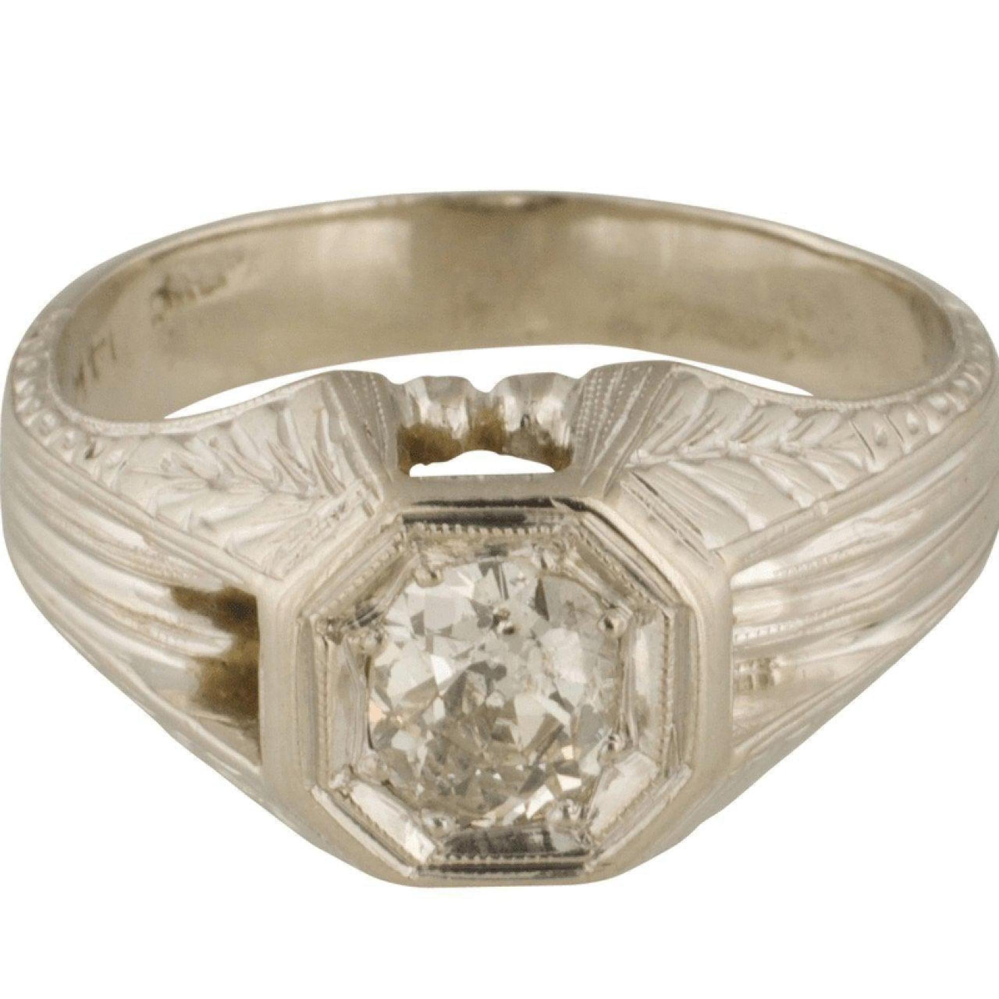 Antique Diamond Solitaire Ring