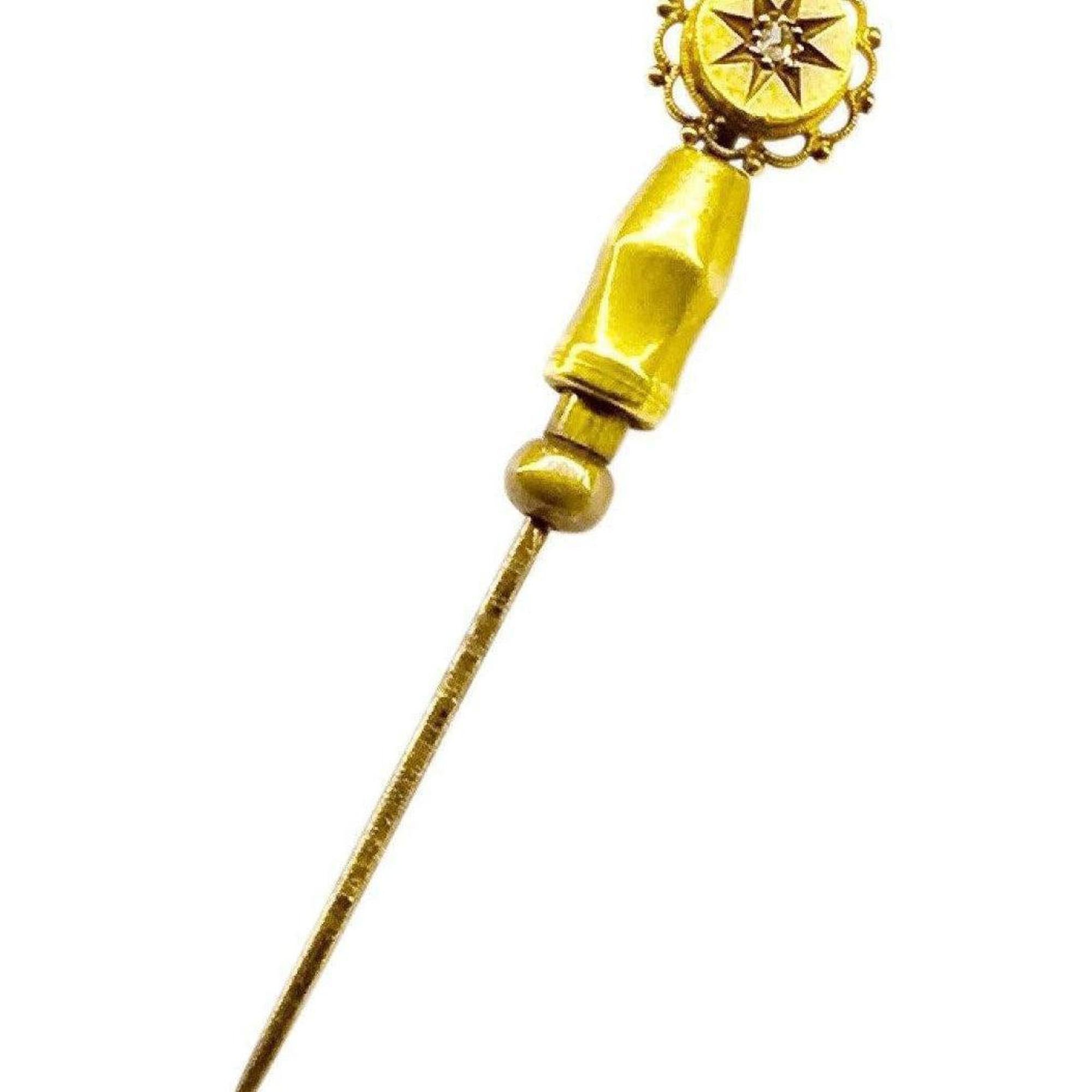 Antique Diamond Stick Brooch