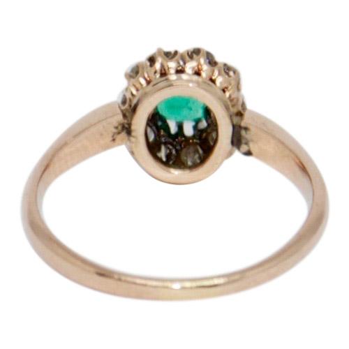 Antique Emerald and Diamond Ring