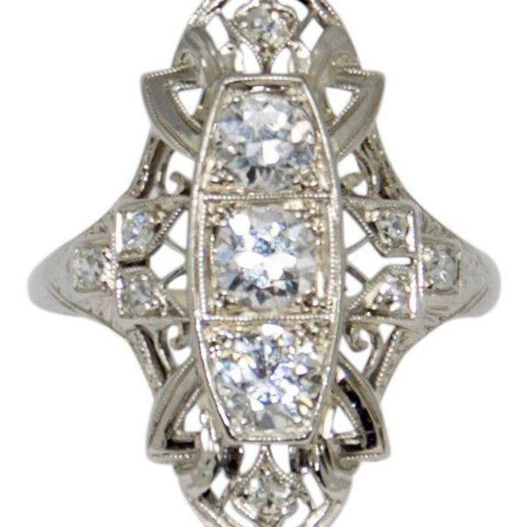 Antique Filigree Diamond Ring