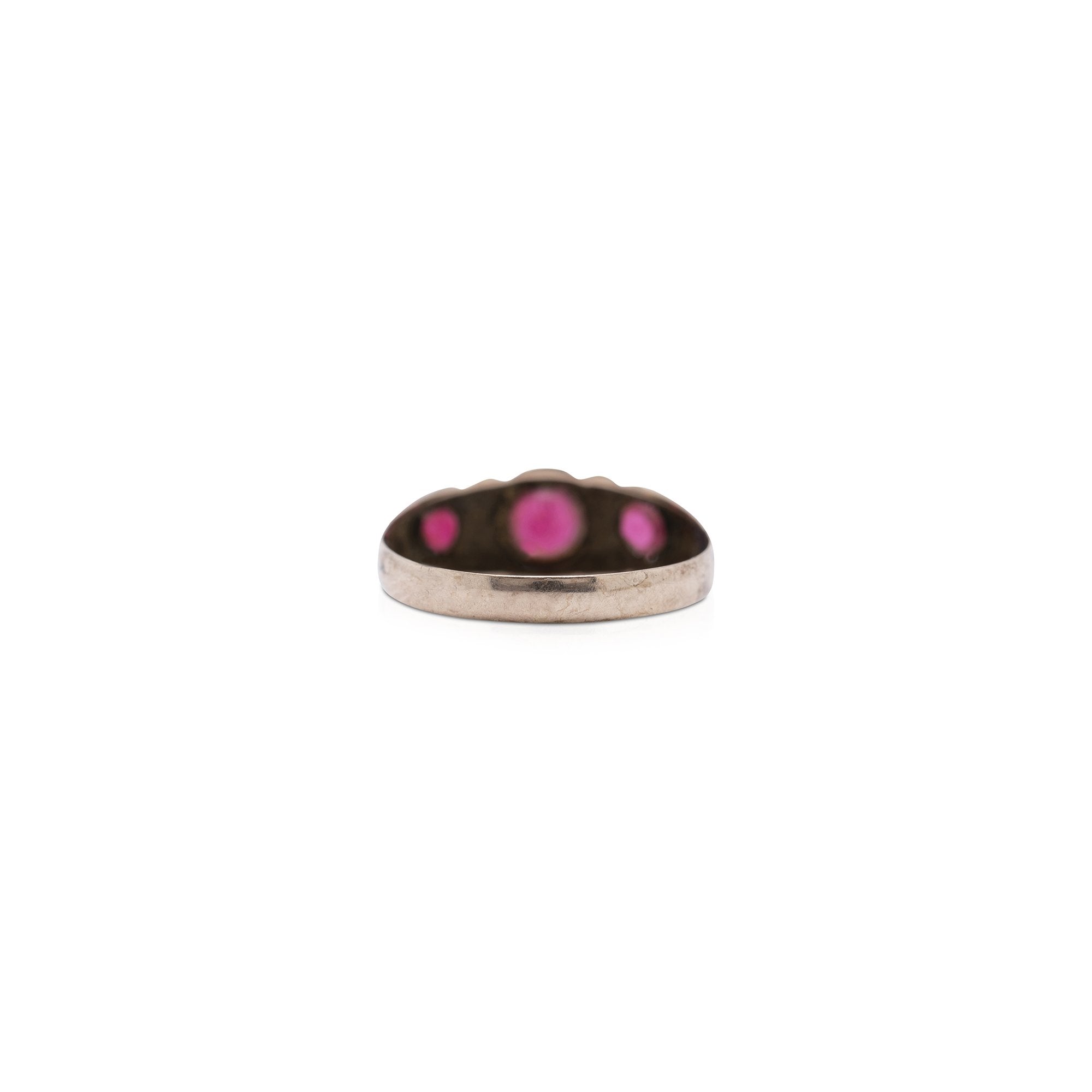 Antique Garnet and Diamond Art Deco Ring