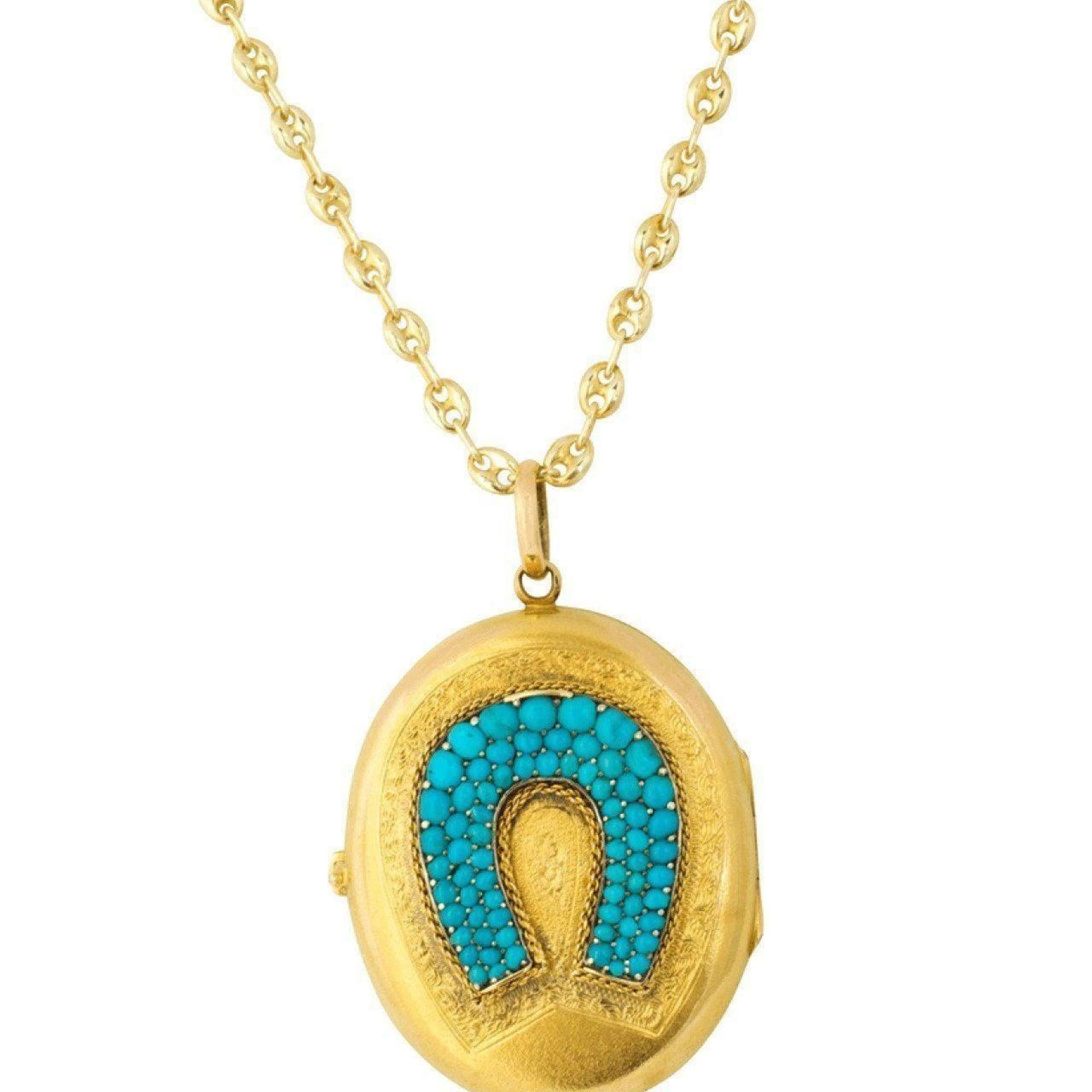 Antique Locket Pendant Necklace