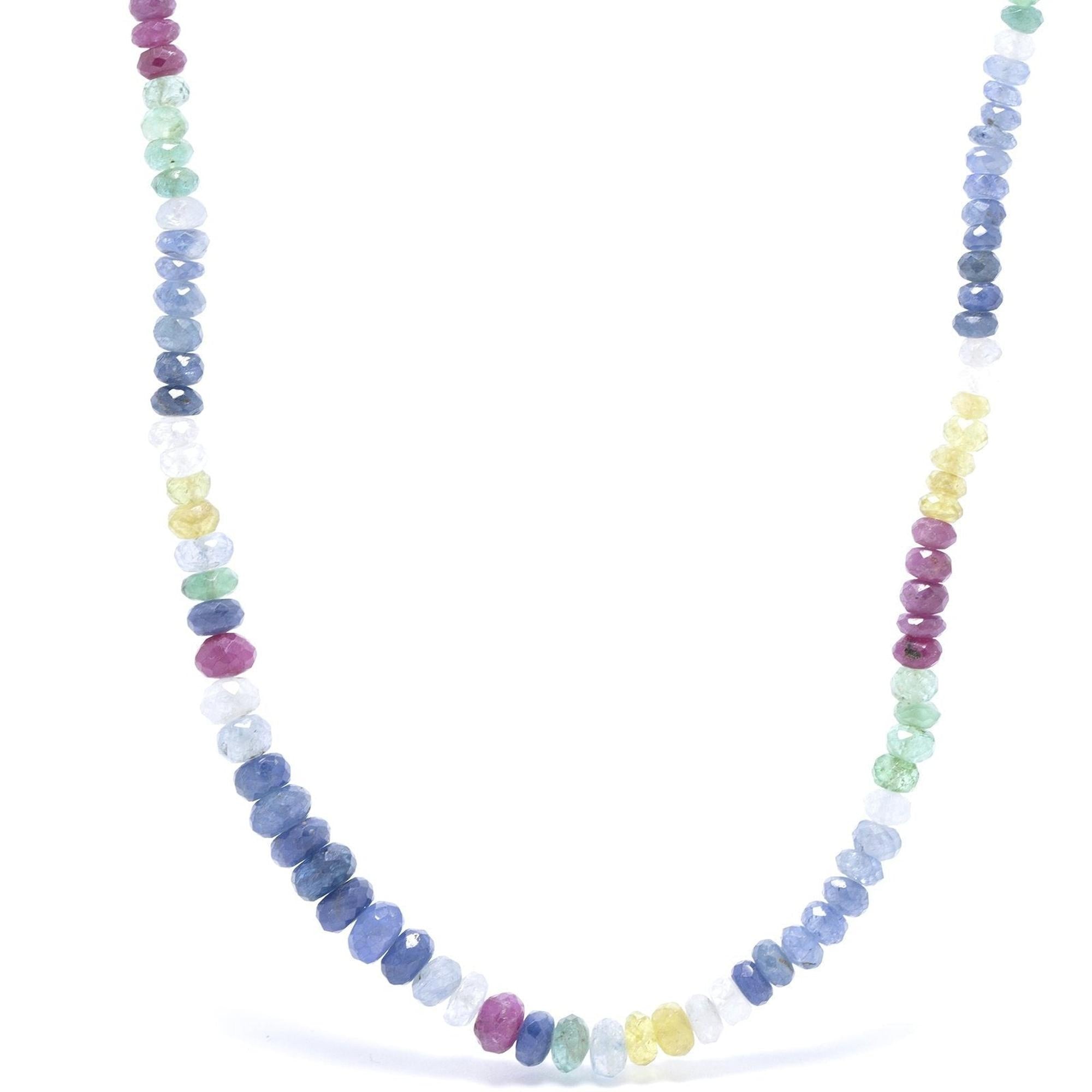 Antique Multicolor Sapphire Necklace