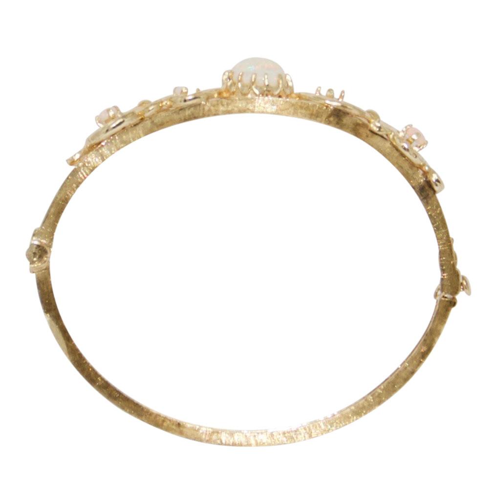 Antique Opal Bangle Bracelet