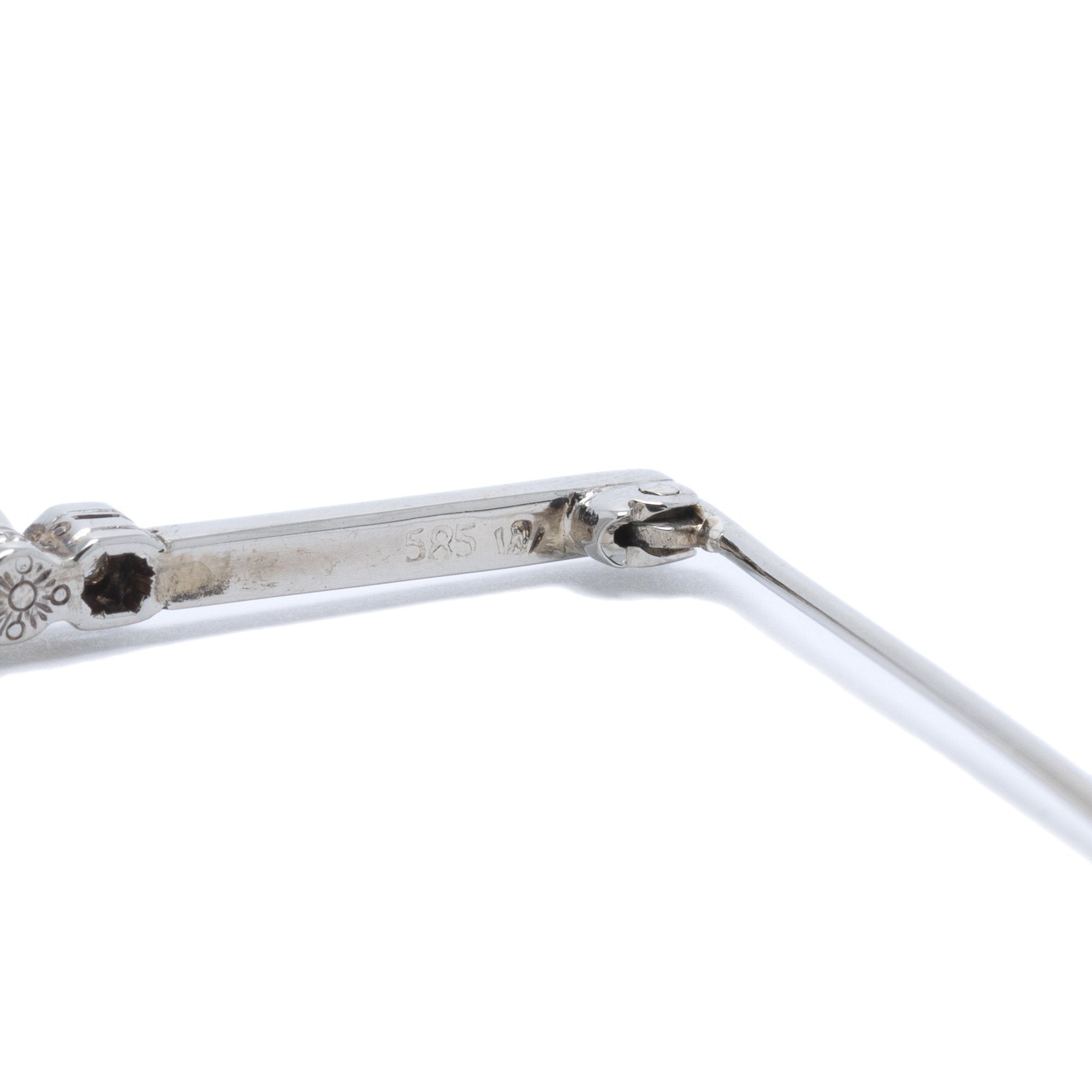 Antique Pearl & Diamond Bar Brooch