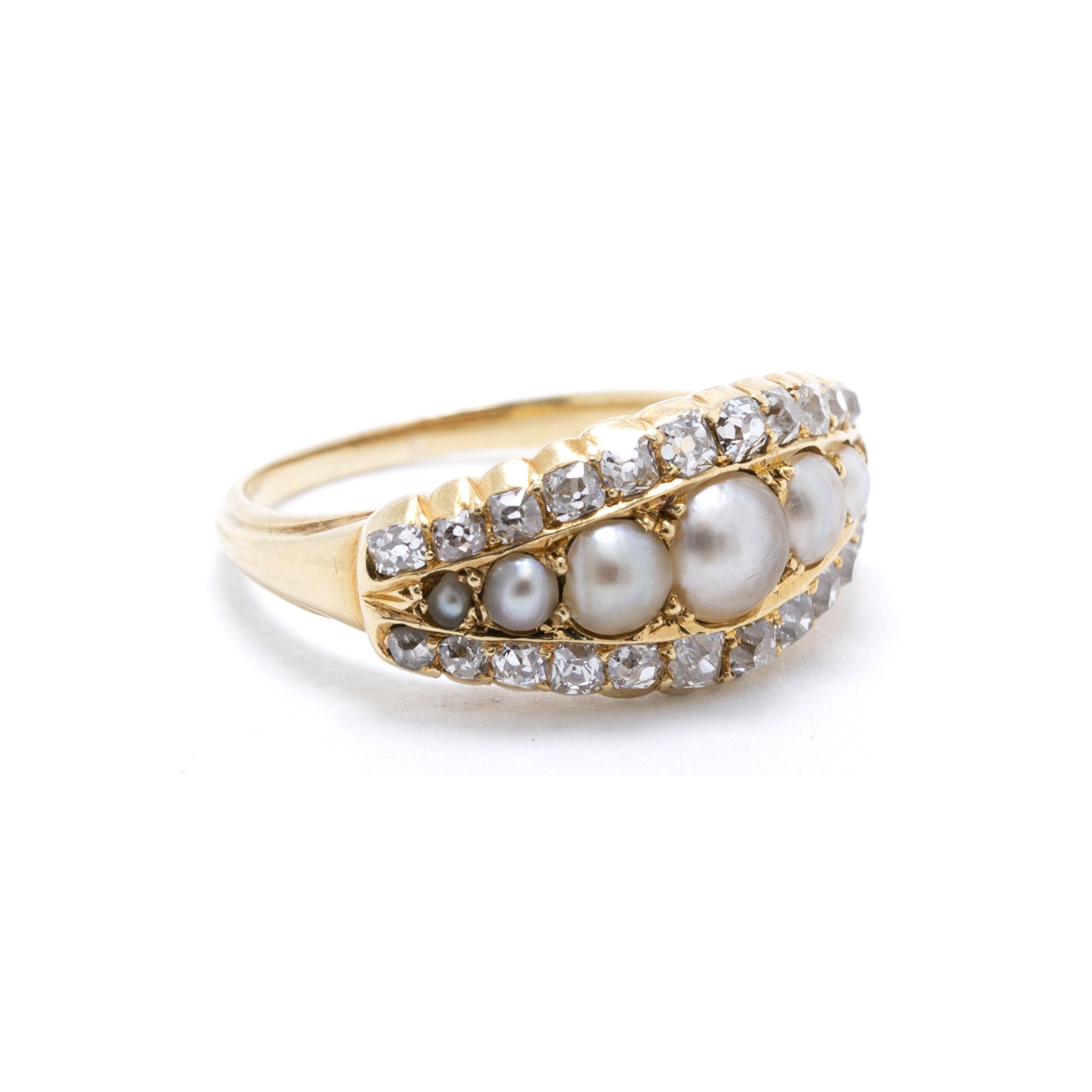 Antique Pearl & Diamond Ring