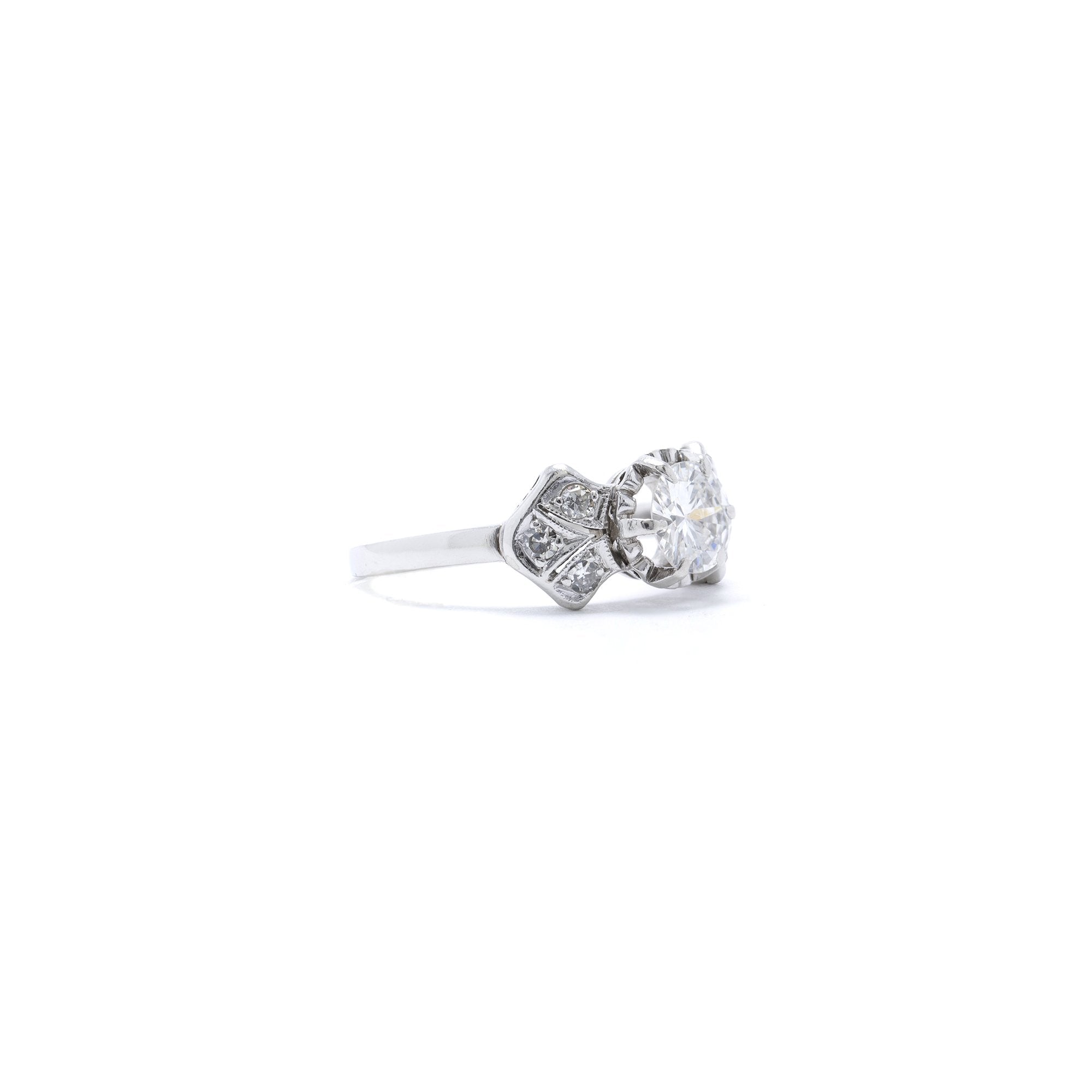 Antique Platinum Art Deco Diamond Ring
