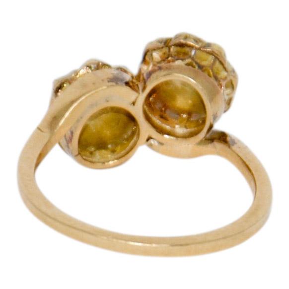 Antique Rose Cut Diamond Cluster Ring