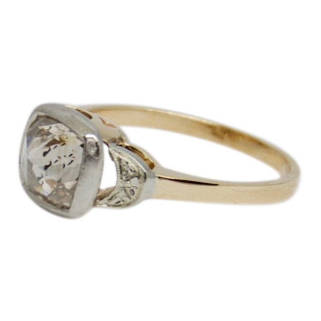 Antique Rose Cut Diamond Solitaire Ring