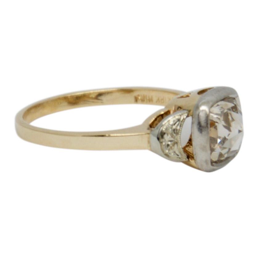 Antique Rose Cut Diamond Solitaire Ring