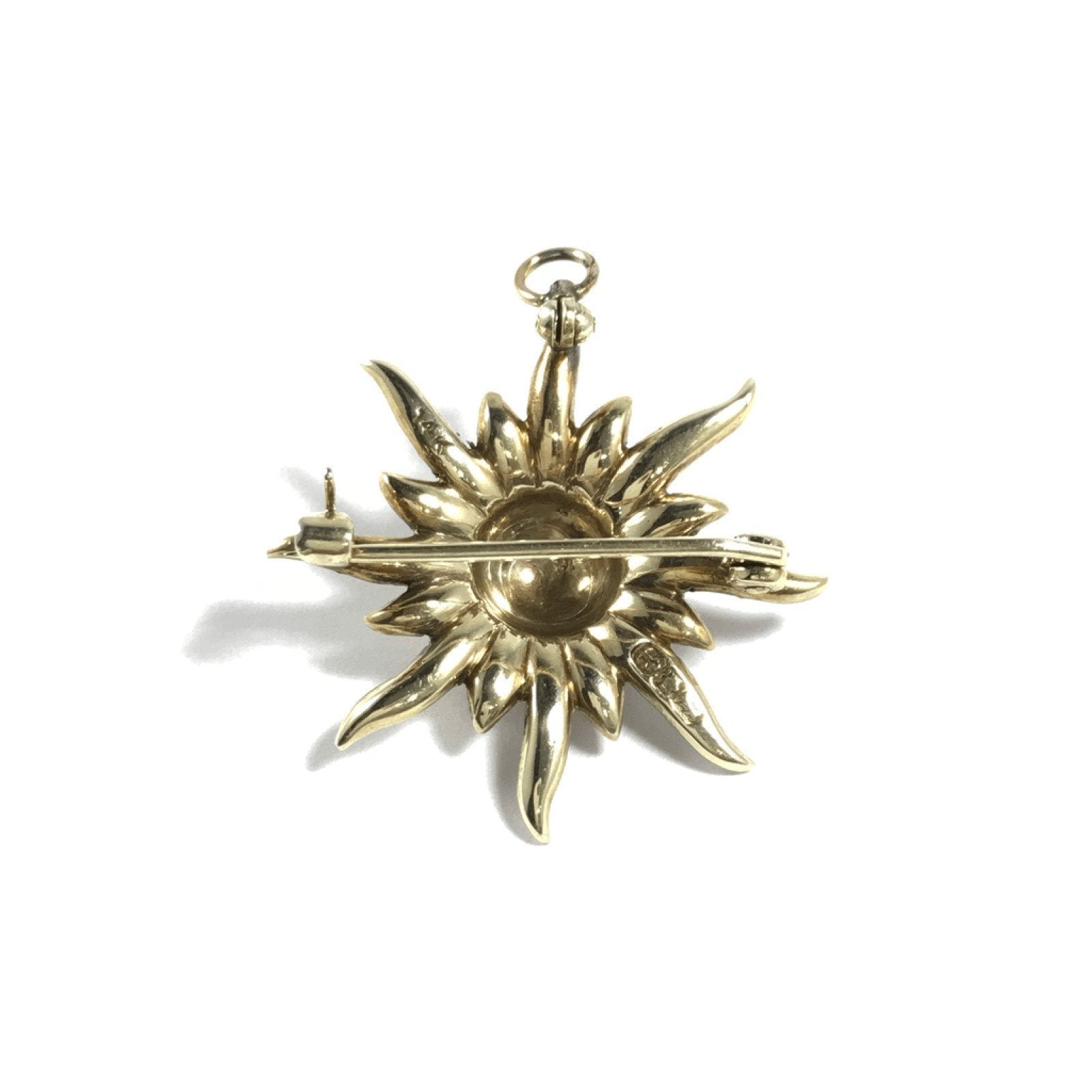 Antique Seed Pearl Start Burst Pendant/Brooch