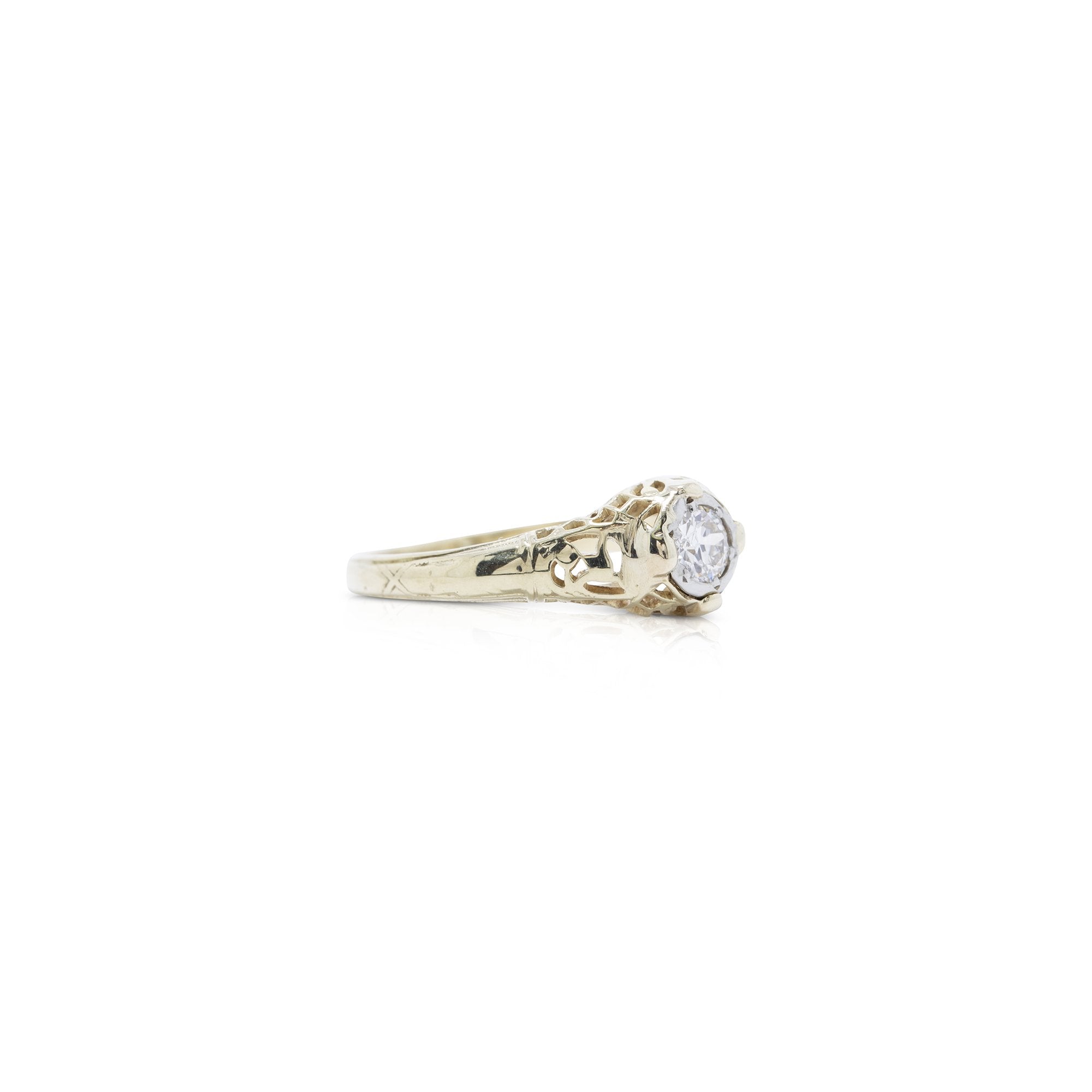 Antique Solitaire Diamond Ring
