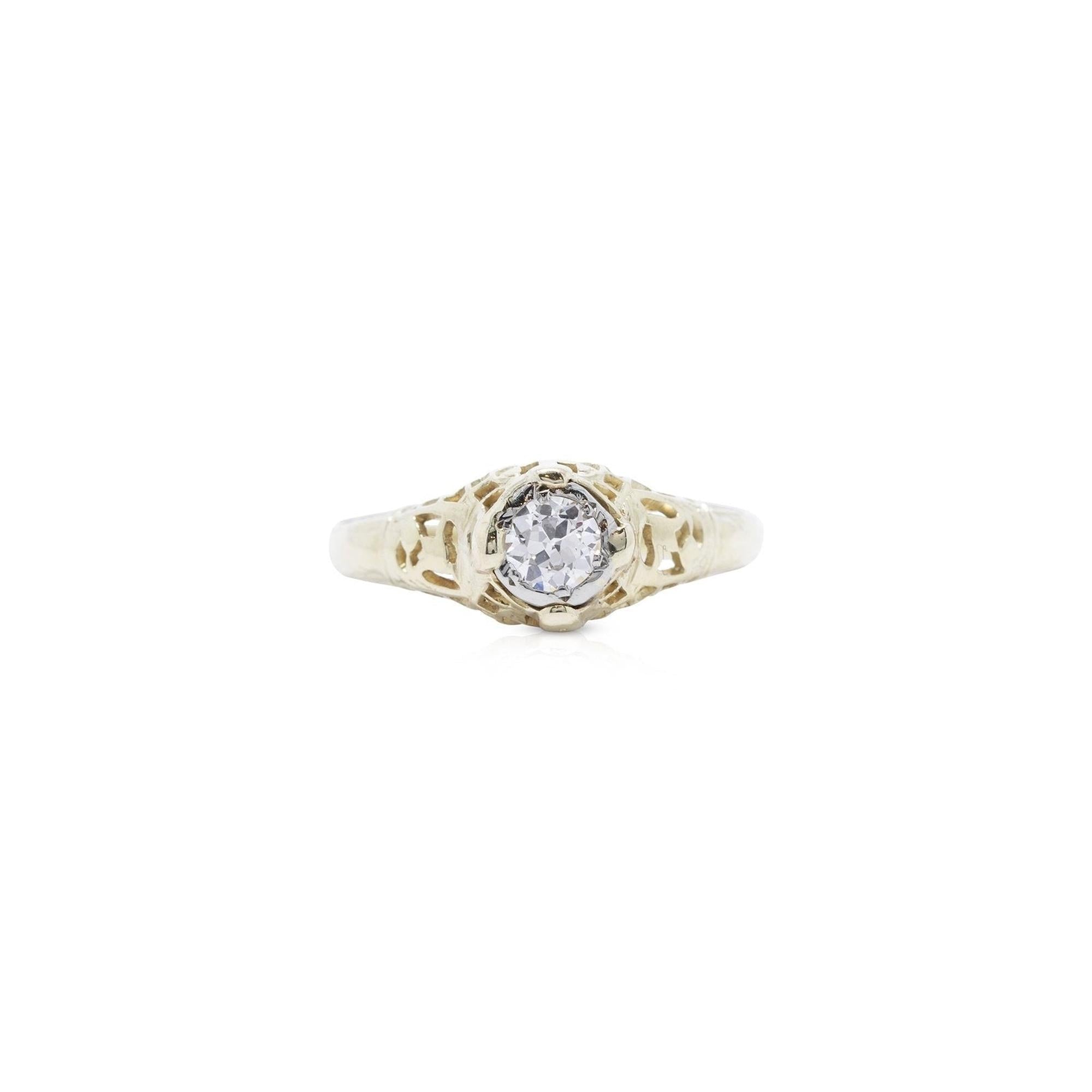 Antique Solitaire Diamond Ring