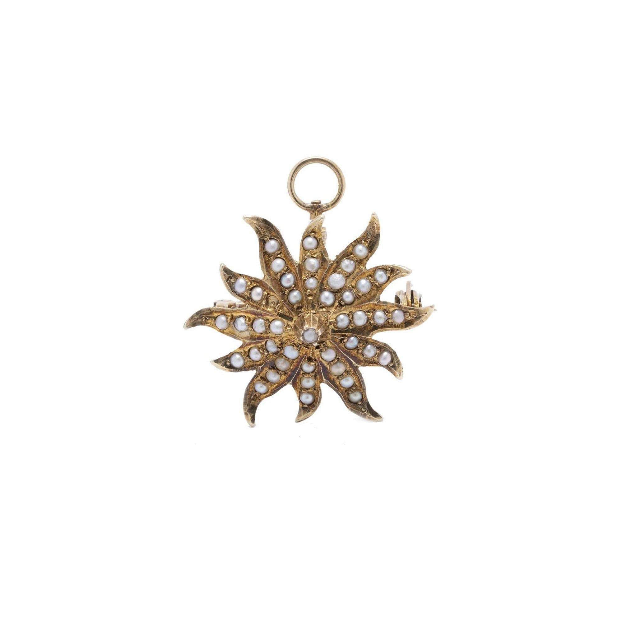 Antique Starburst Brooch/Pendant